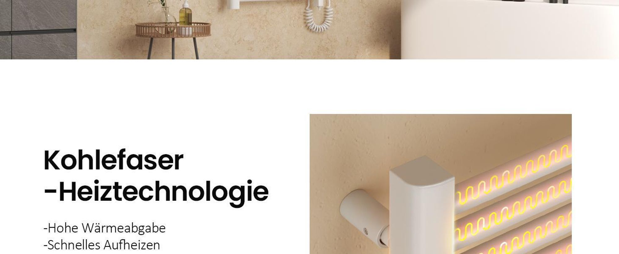EMKE Elektrischer Handtuchheizkörper 1200×400 mm, 450W Badheizkörper mit Touch-Timer, Wochenprogramm Handtuchtrockner & Handtuchwärmer, Weiß