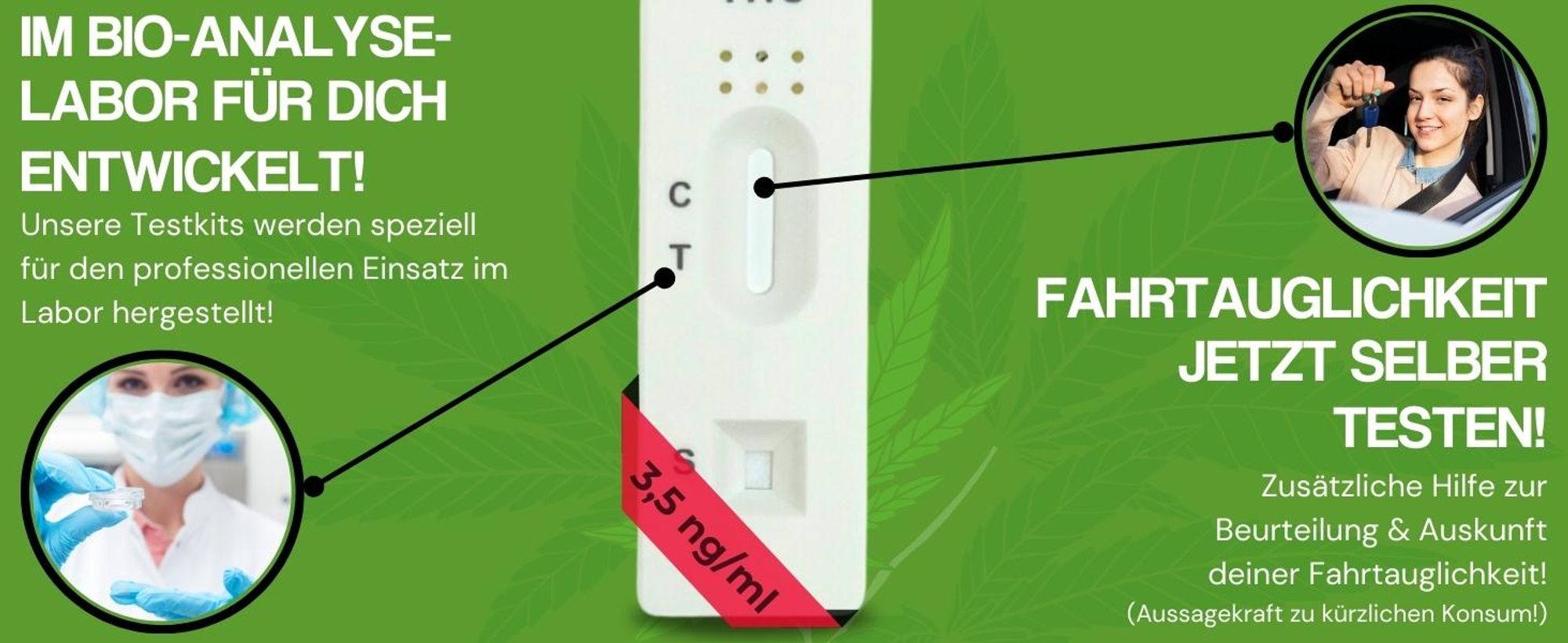 EKNA THC Speicheltest 3,5 ng/ml - 2 Stück