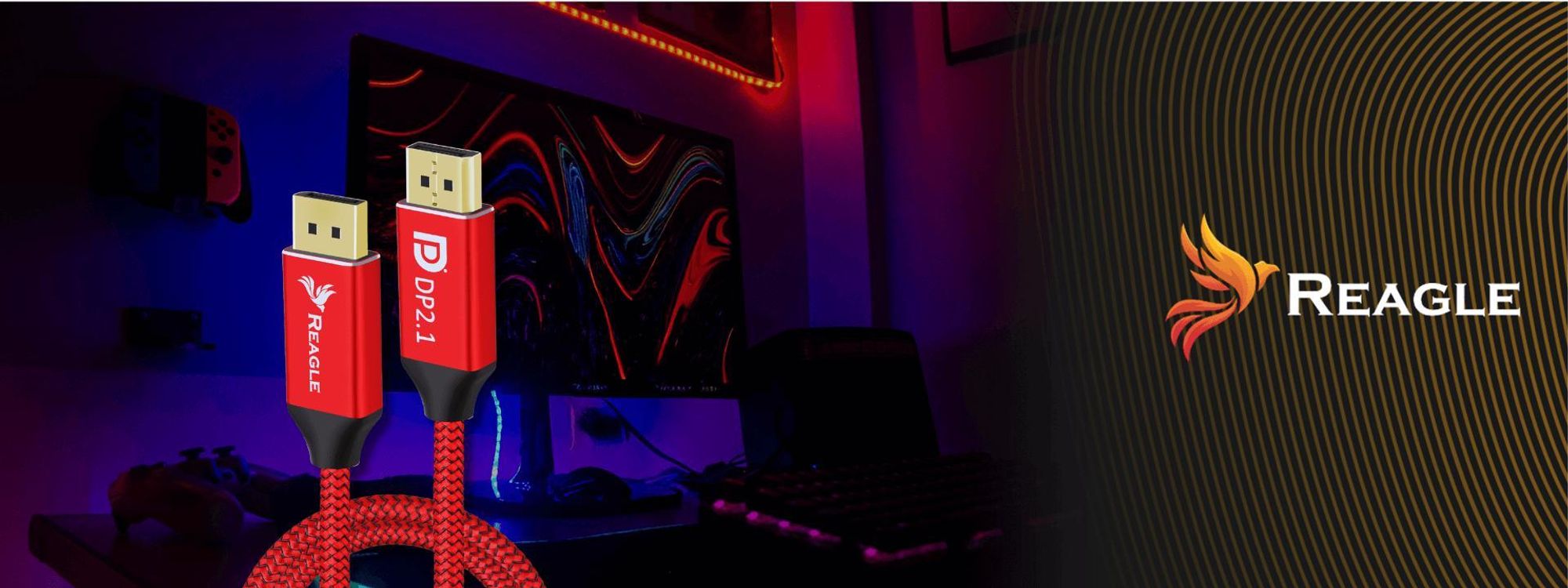 Displayport 2.1 Dp-Kabel 8K 120Hz 4K 320Hz 240Hz Freesync Gsync 80Gbps 3M Das Für Die Anspruchsvollsten Benutzer - Gamer, Grafikdesigner Und Profis.