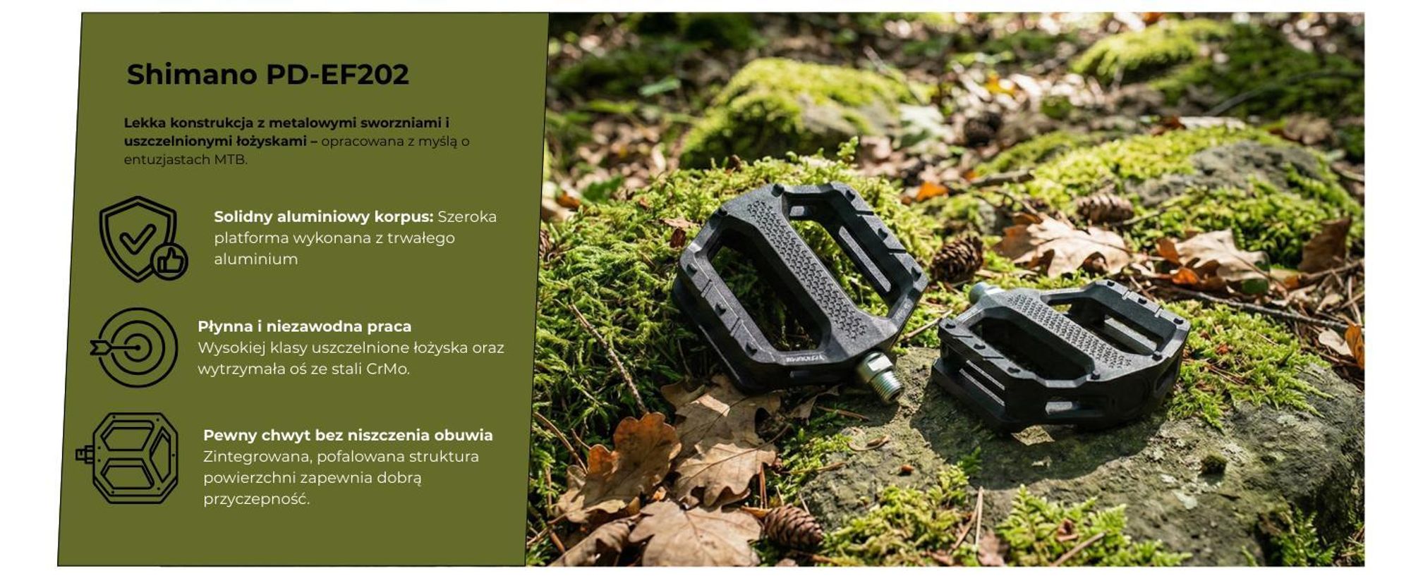 Shimano PD-EF102, Złożony, Czarny, Pomarańczowy, 2 szt.