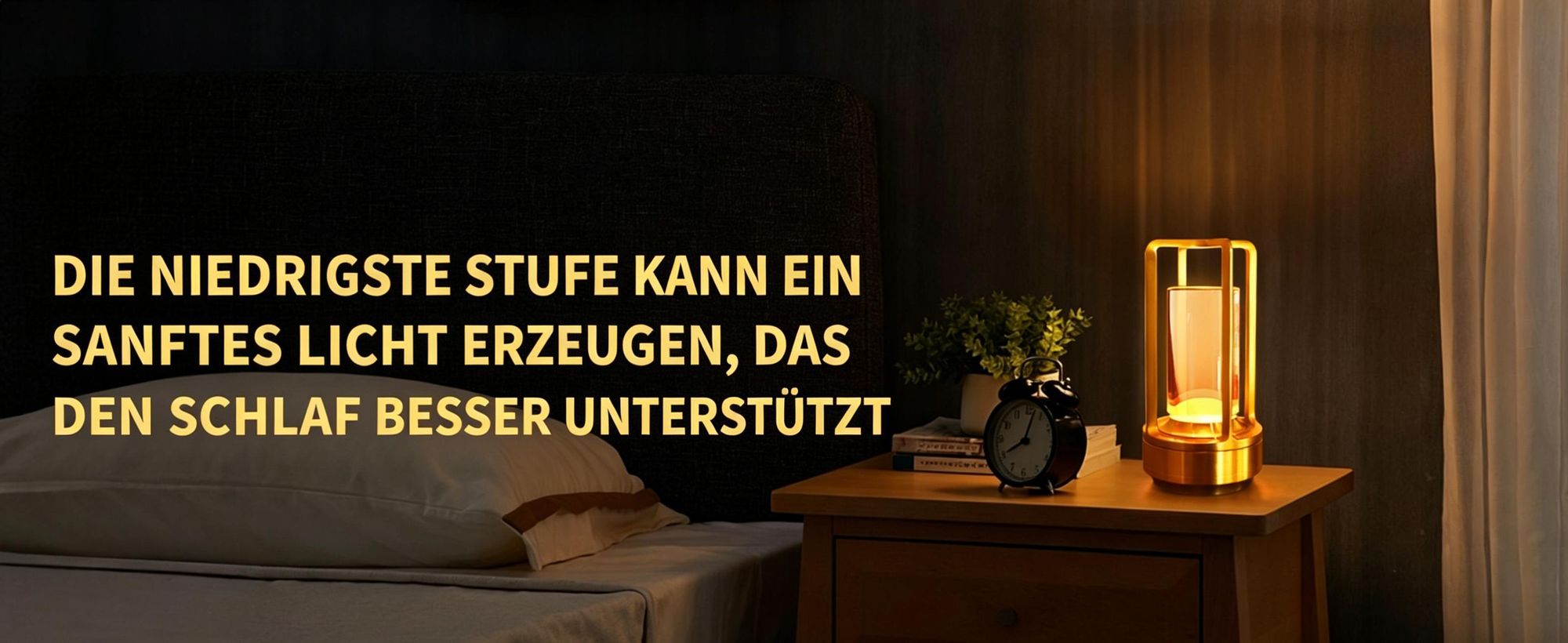 Tragbare Innen-/Außentischlampe aus Metall, kabellose wiederaufladbare LED-Lampe, 3 Farben stufenlos dimmbar, Beleuchtung für Restaurant/Schlafzimmer