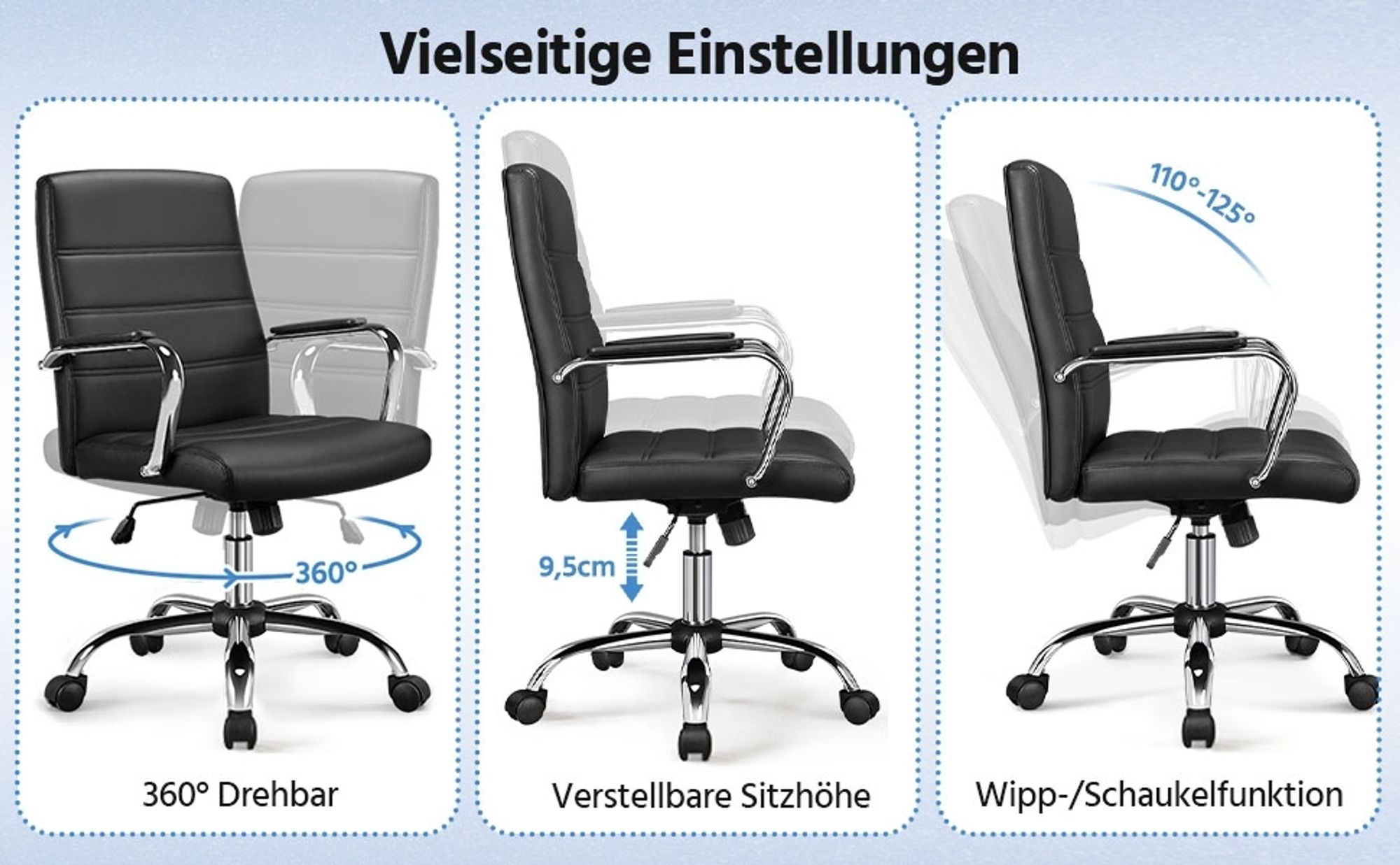 Verstellbarer Schreibtischstuhl
