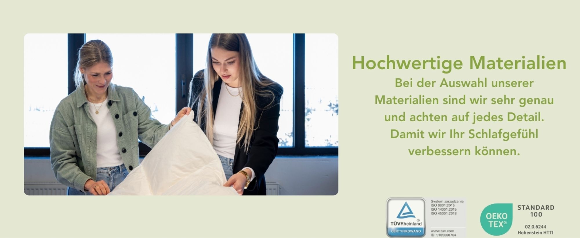 2er Set Bettdecken 4-Jahreszeiten | 135 x 200 cm | DREAMSTAR Eco | Zwei zusammengeknöpfte Steppdecken für alle Jahreszeiten