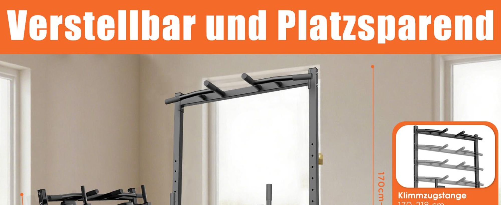 DH FitLife Faltbar Power Tower Dip Station bis 210kg – Klimmzugstation mit Dip-Barren & Rückentrainer, Fitness Station, Power Rack für Home Gym