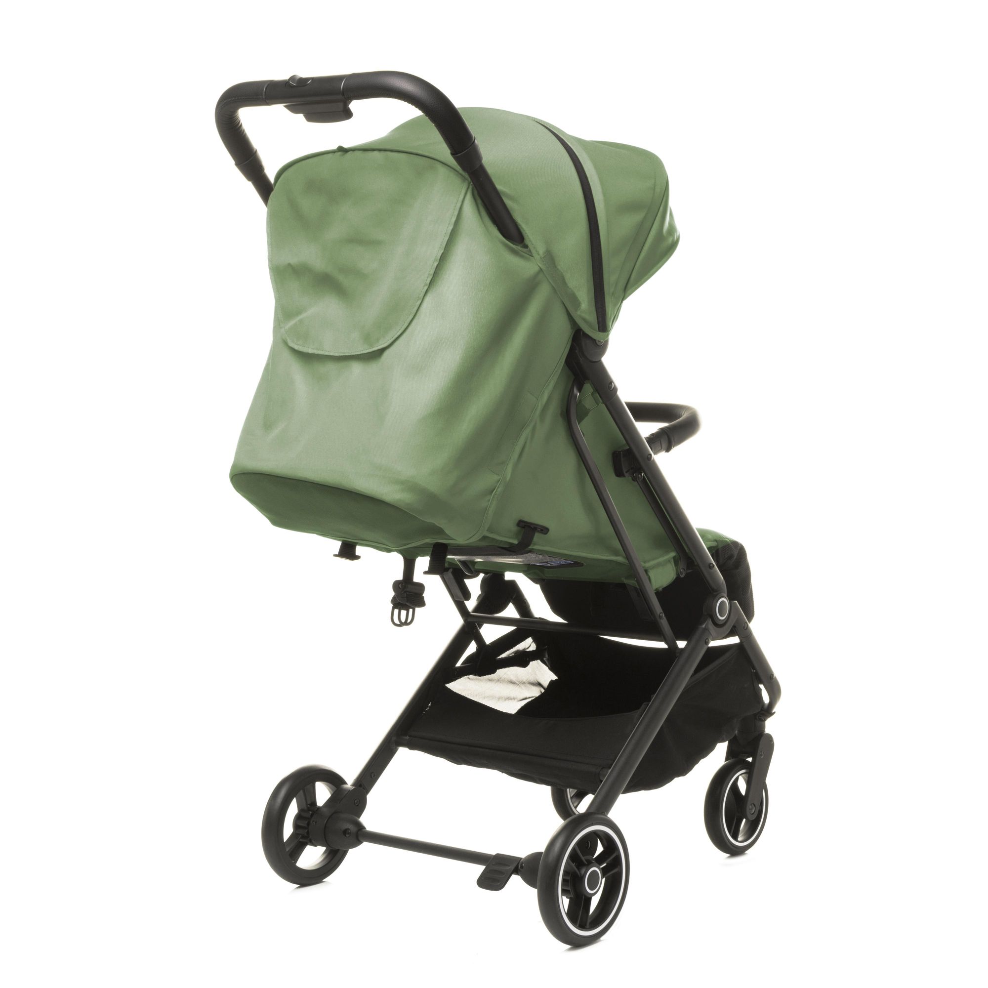 4Baby | Kočárek - Kočárek Buggy - Olivová - Zimní fusak s polohovací polohou - 5bodový pás - Ochrana proti slunci UPF 50+ - do 22 kg - Twizzy