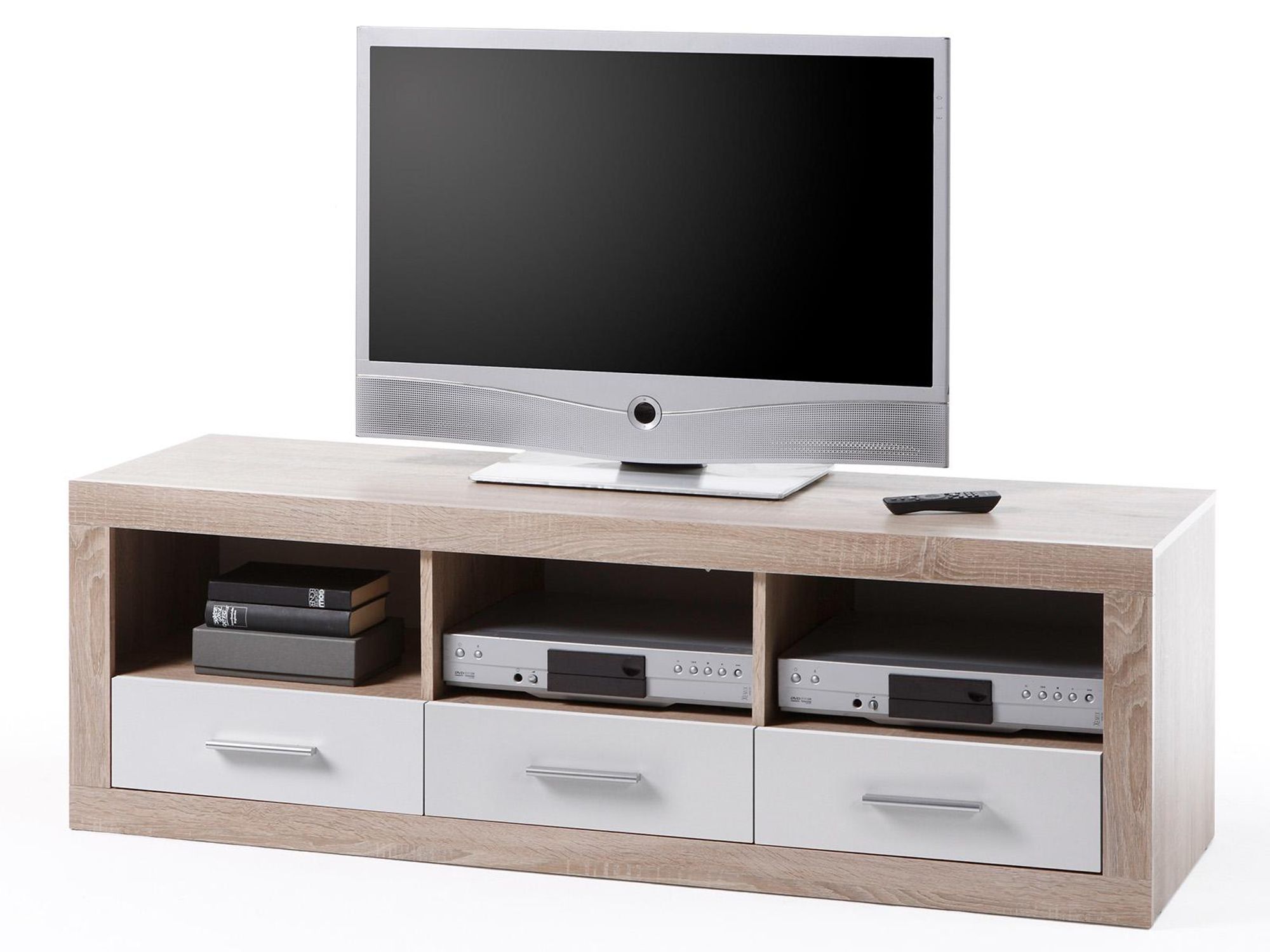 Preisbrecher Lisetta TV-Lowboard – Modernes Sideboard mit Schubkästen & offenen Fächern