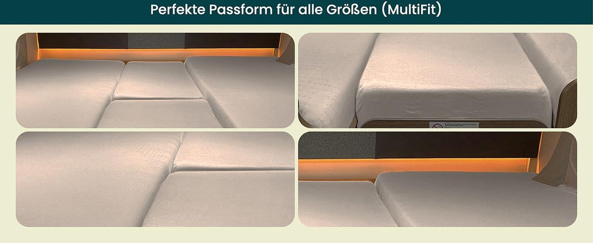 Das Set enthält zwei Jersey-Spannbettlaken.