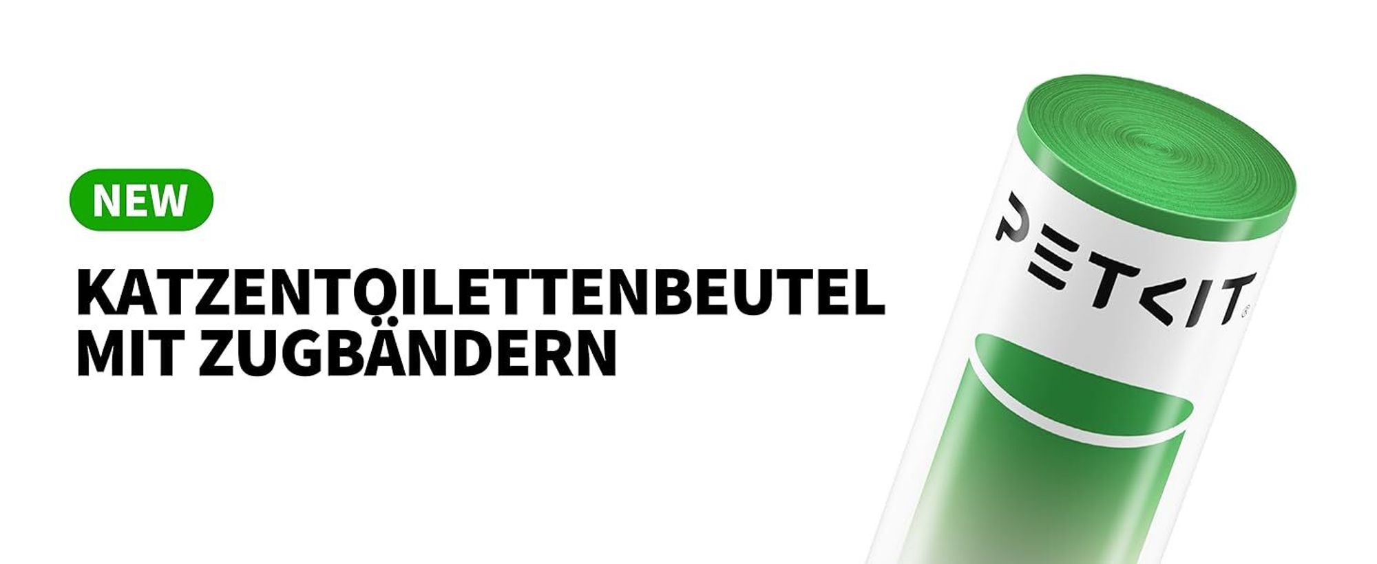PETKIT Katzentoilettenbeutel mit Zugbändern, Beutel für Katzentoilette für Pura MAX 2 und PUROBOT Max Pro, 5 Rollen*18 (90 Stück)