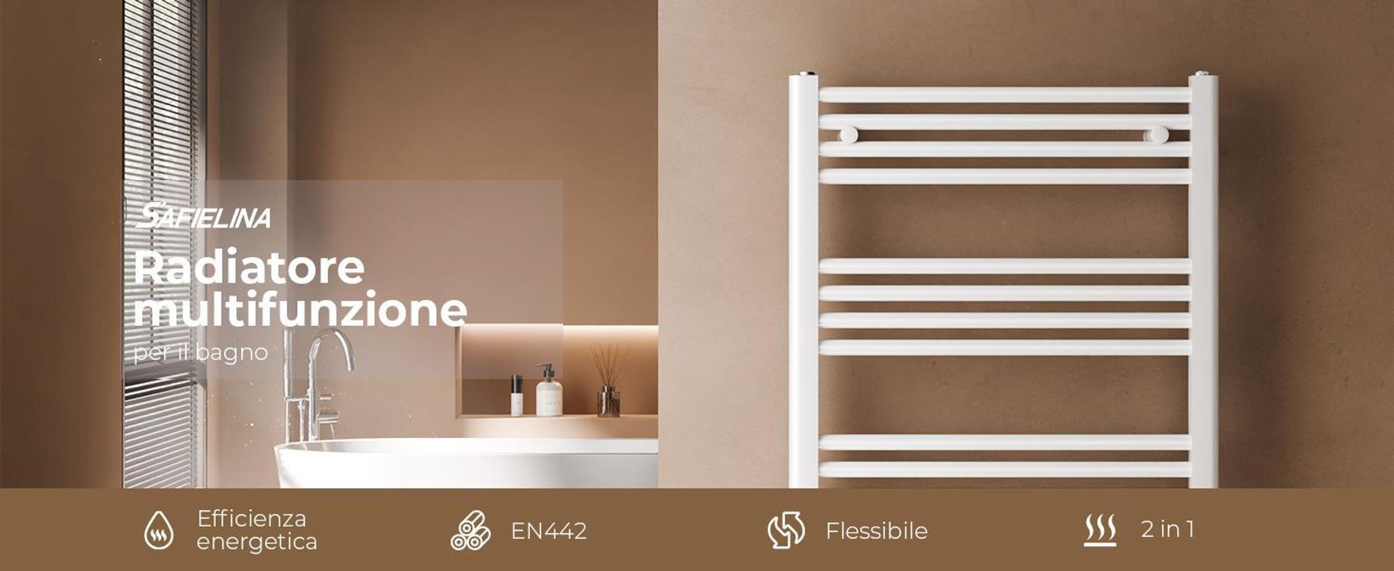 S'AFIELINA 180 x 60 cm Radiatore per il bagno Asciugatore per asciugamani Radiatore per asciugamani Attacco centrale Scaldasalviette Dritto bianco con valvola,860 W