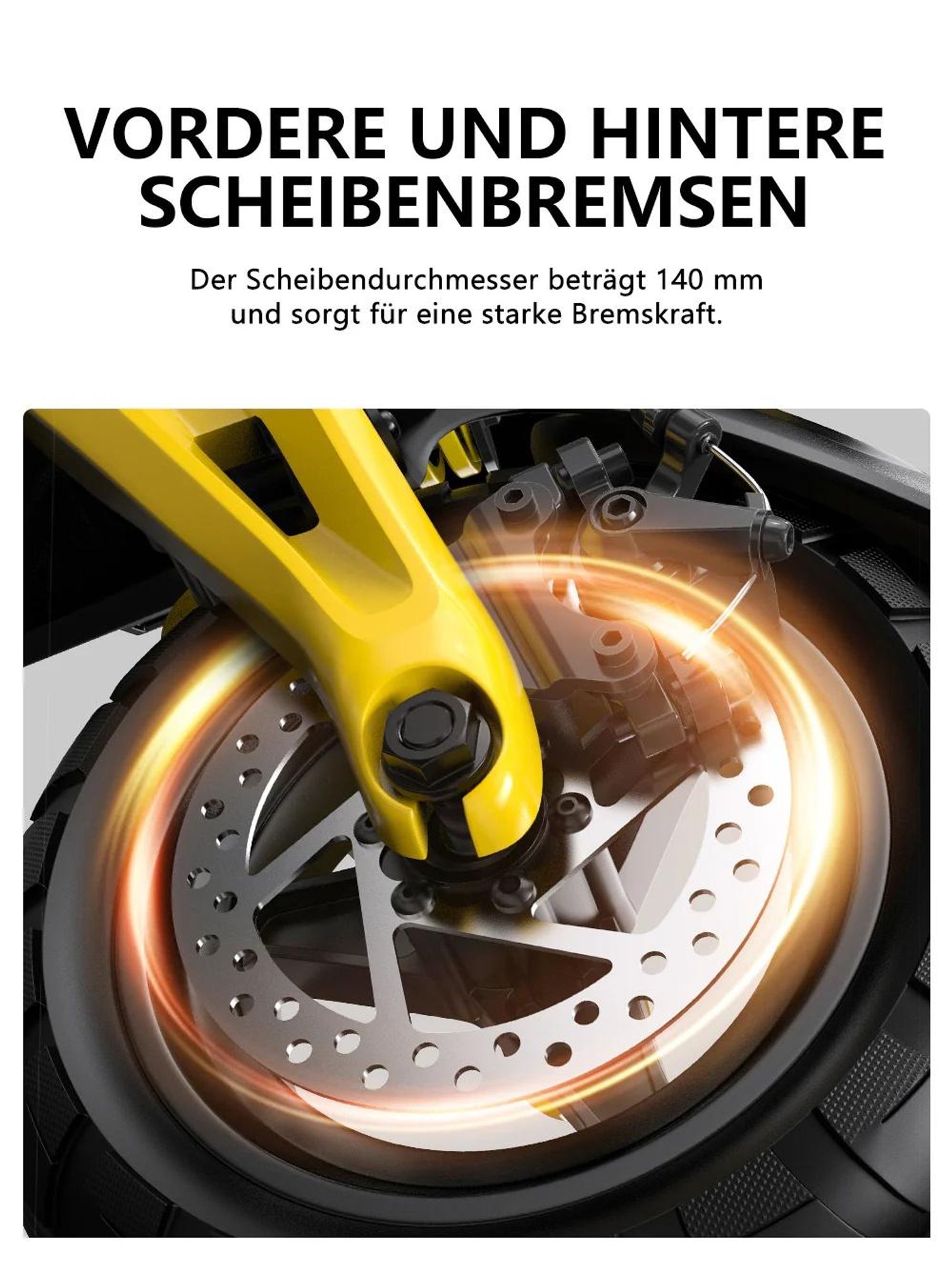 Elektroroller OOTD S10 - Motor 1400W Akku 48V20AH 10" Reifen Scheibenbremse - Schwarz