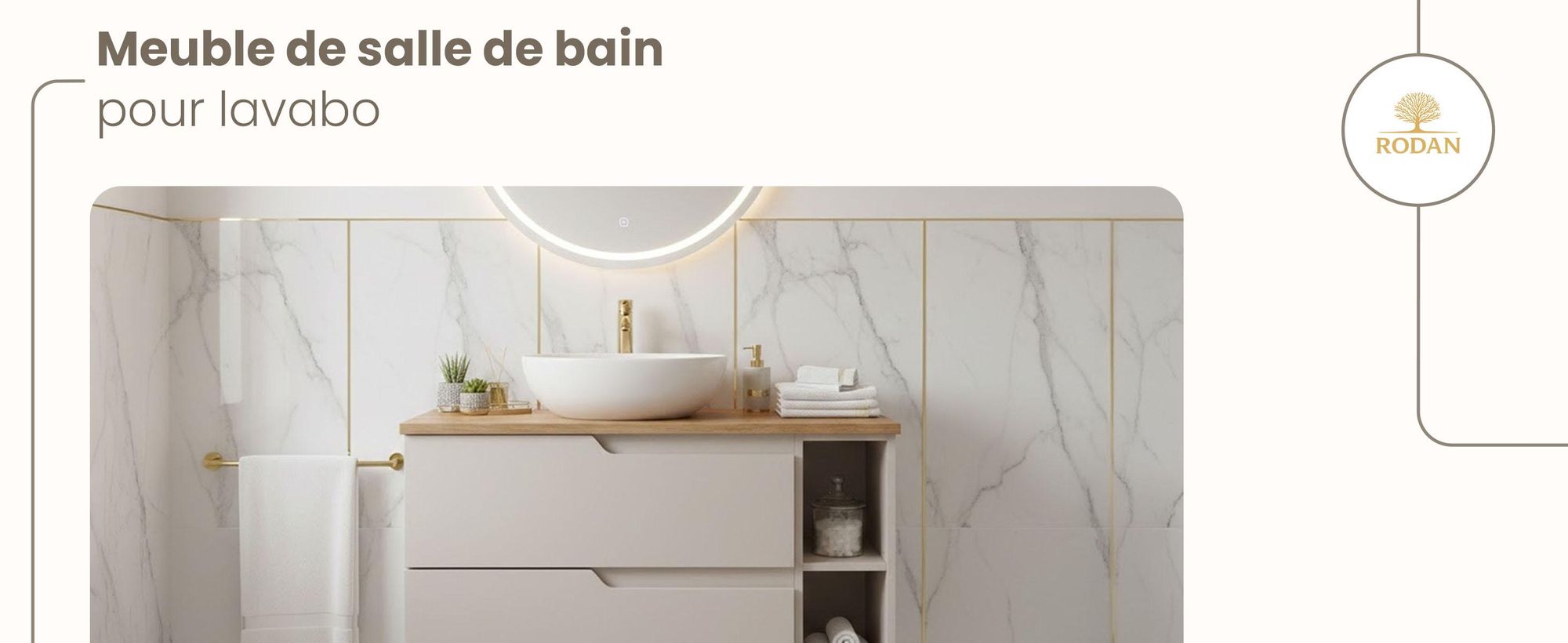RODAN, meuble de salle de bain, armoire moderne, meuble sous vasque, meuble sous lavabo