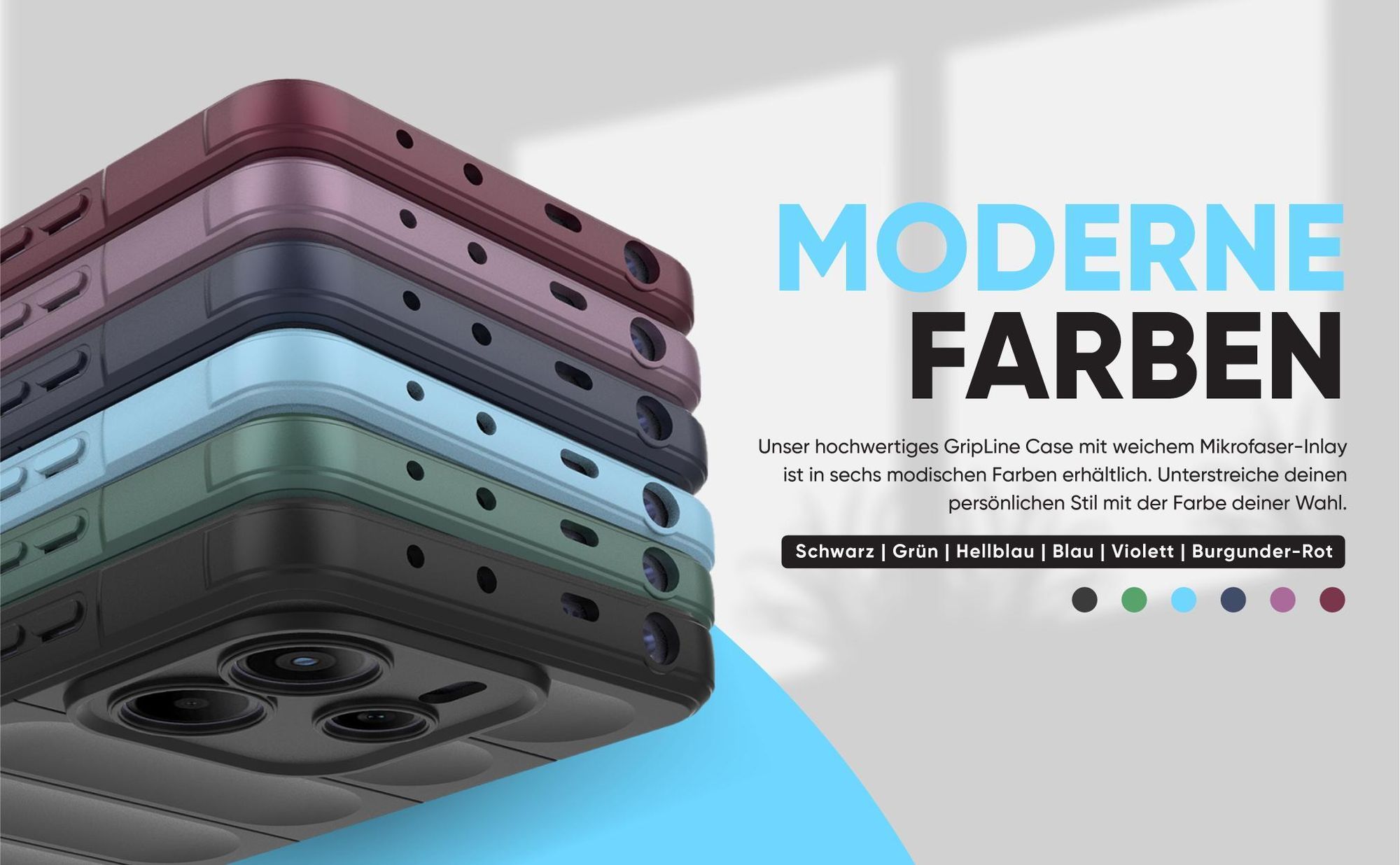 Handyhülle für das Xiaomi Redmi Note 14 5G - verschiedene Farben und modernes Design
