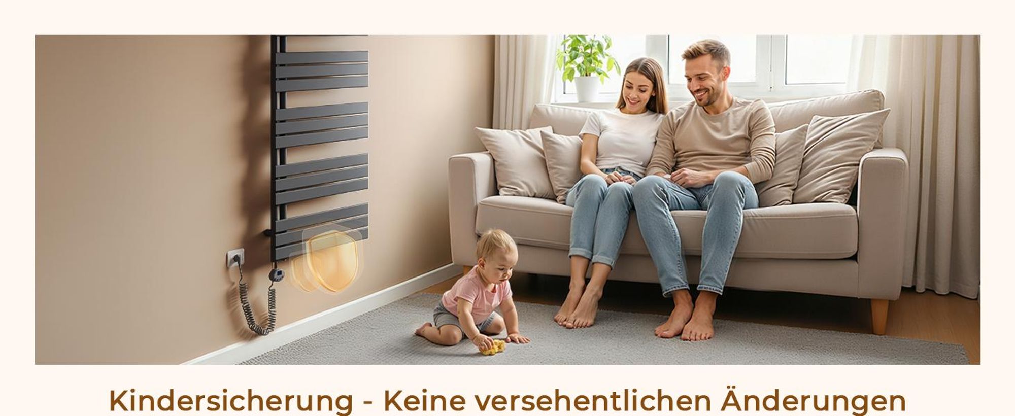 S'AFIELINA Handtuchheizkörper Elektrisch 1041×400mm, Badheizkörper Elektrisch mit Thermostat,WiFi,programmierbarem Timer,LCD-Anzeige, 400 W,Anthrazit