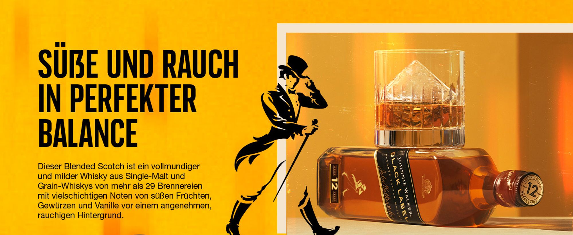 Johnnie Walker Black Label Blended Scotch Whisky | 40 % vol | 0,7 l