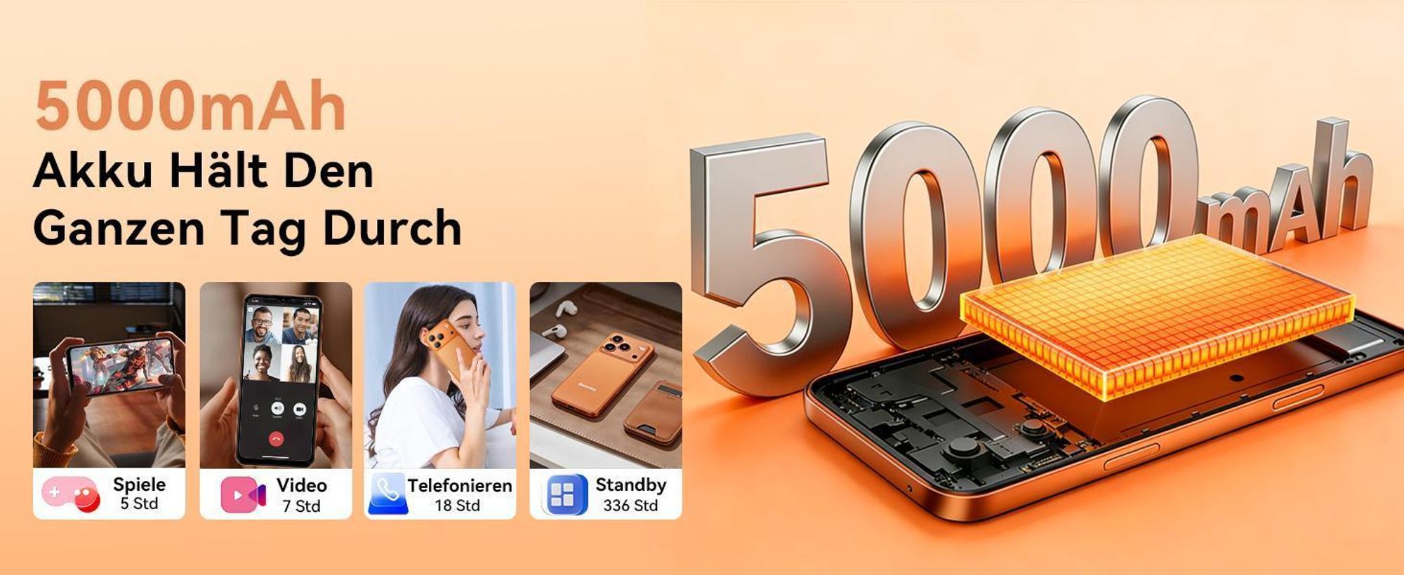 2026 Blackview WAVE 7C Handy Ohne Vertrag, 6.56", Android16, 16GB+64GB/2TB TF, Face ID, 5000mAh, 32MP, Dual-SIM, WiFi 5, IP54