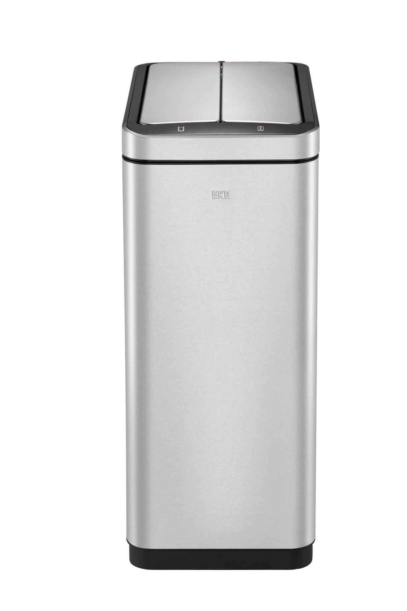 EKO - Deluxe Phantom Sensor Abfalleimer 45 Liter - Stainless steel Polypropylene - Matt Edelstahl