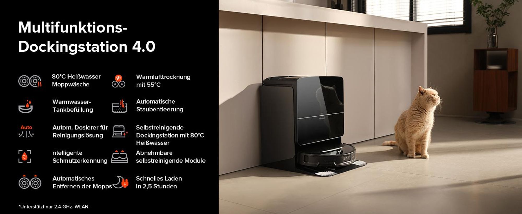 Roborock Saros 10R Set Staubsauger Roboter mit Wischfunktion, 22,000 Pa, Automatische Mop-Entfernung, 7,98cm Ultra-Slim Design, StarSight System 2.0