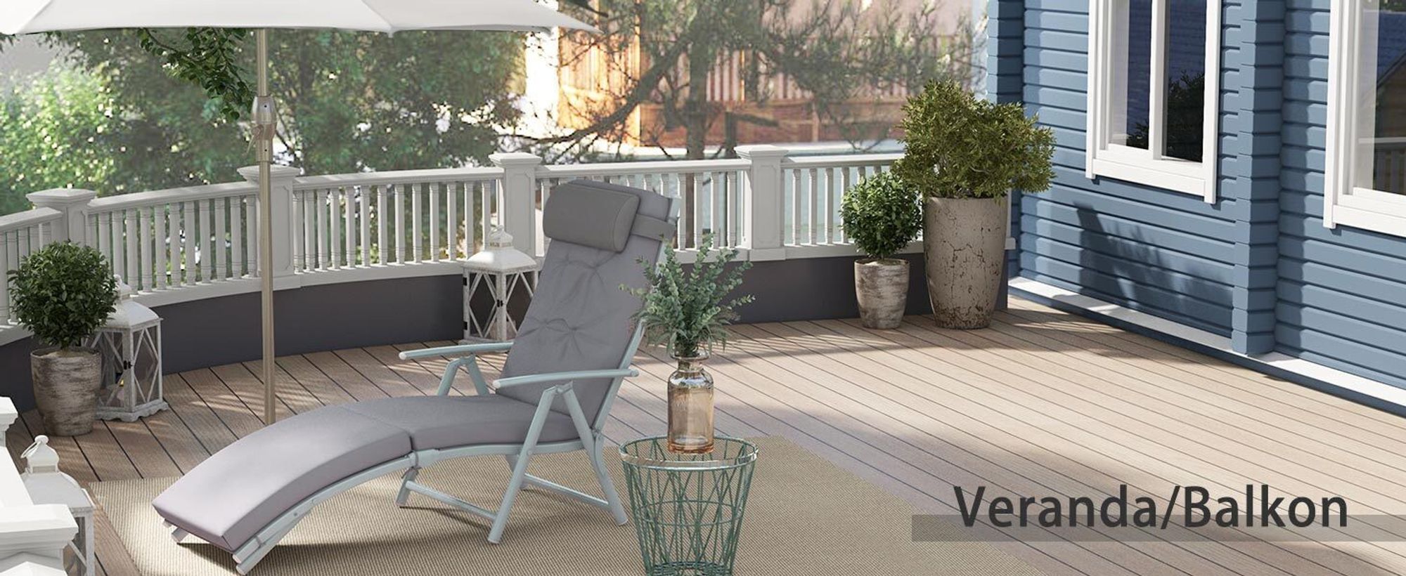 Outsunny Sonnenliege Strandliege Gartenliege Klappbar Verstellbar Metall Grau