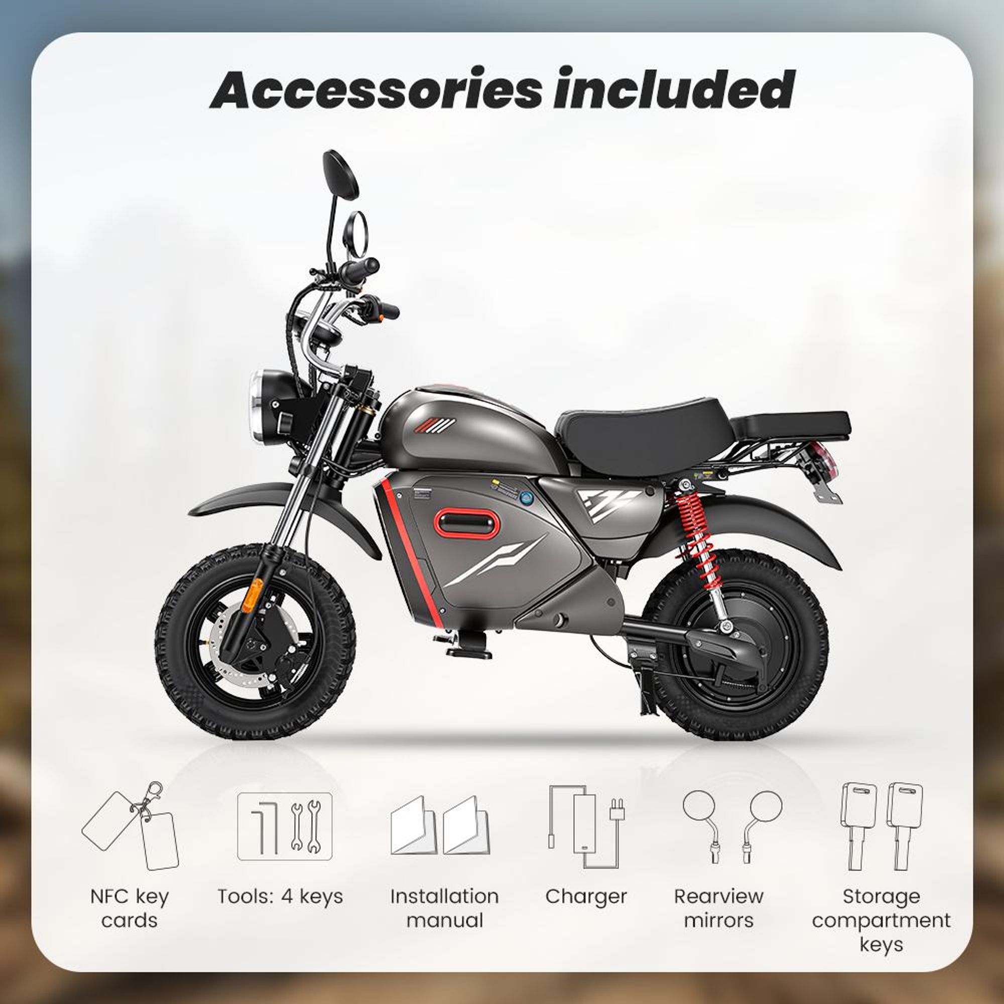 Vélo électrique pour courses Y18, 48 V 20 Ah, charge maximale 150 kg, pneus 15 pouces, avec NFC