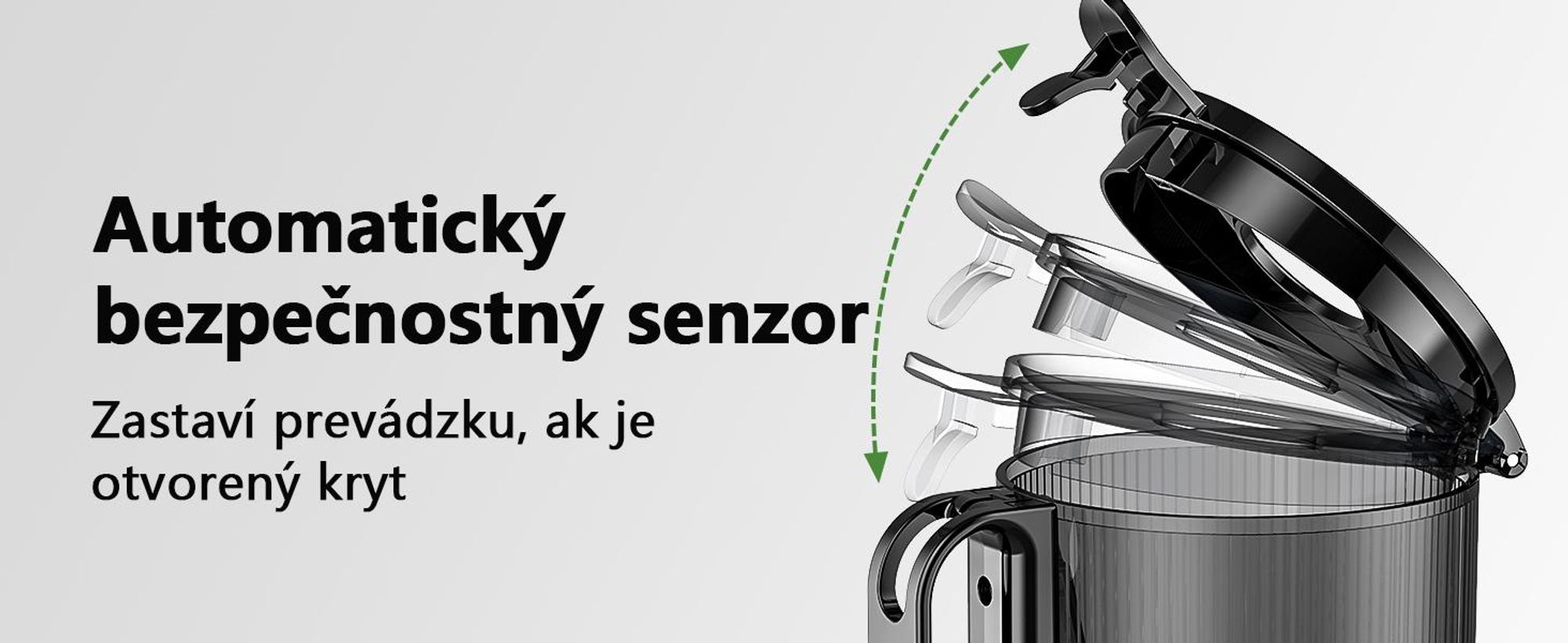 Pomalý odšťavovač LINKChef SJ-052-EU-BL, objem 1,8 l, vhodný na zeleninu a ovocie, trojitý filtračný systém, ľahko sa čistí - čierny