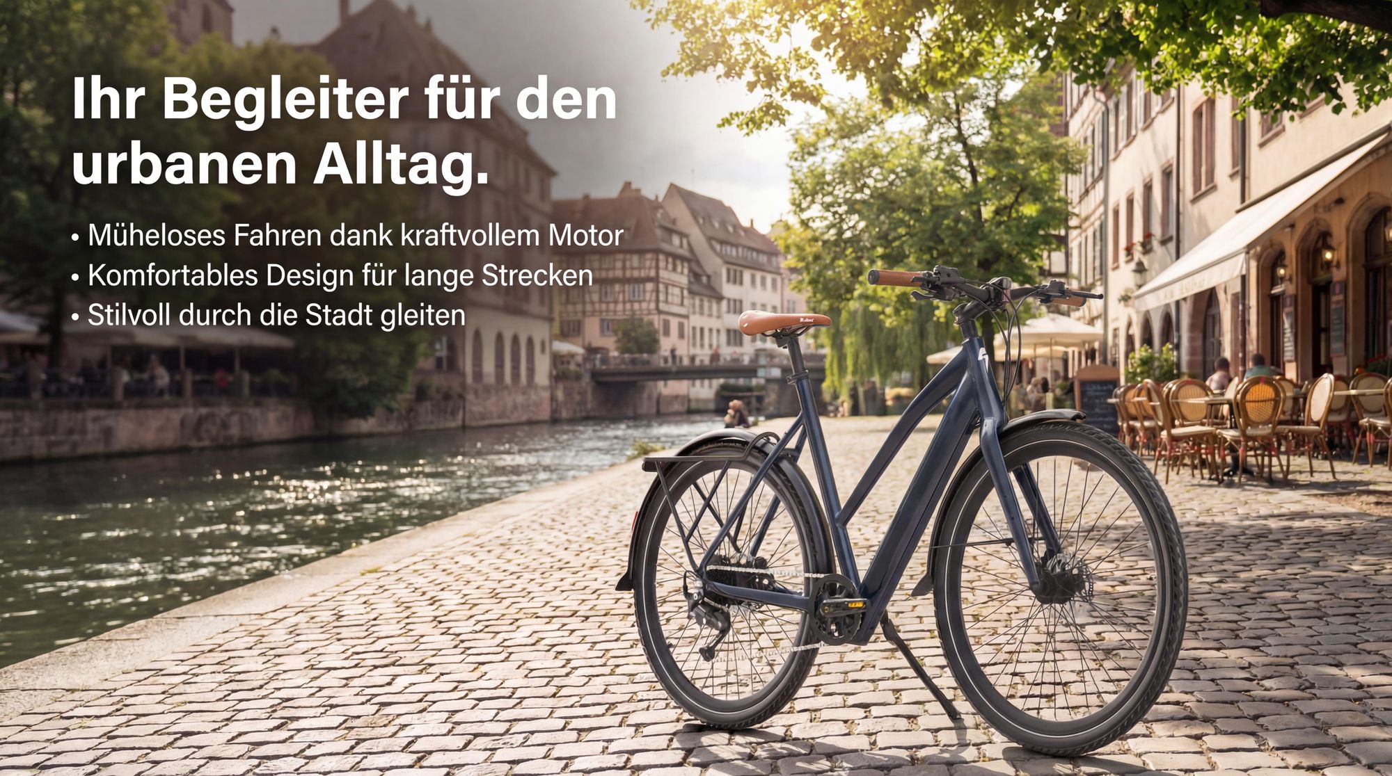 E-bike für Damen & Herren 28 Zoll 175 - 210 cm Rostfreie Aluminiumlegierung bis zu 100 km Wasserdicht IPX4 Pedelec mit 9 Gang