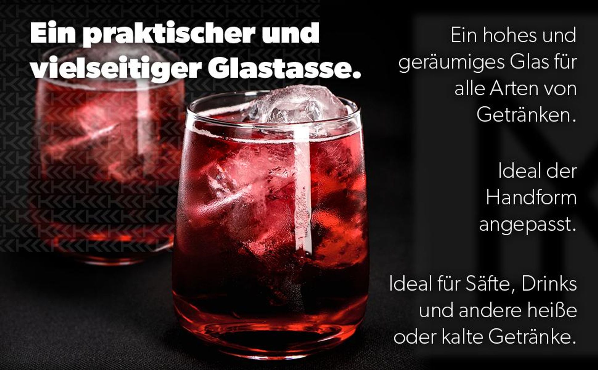 KADAX Wassergläser "Alezio", Trinkgläser, 330 ml, 6 Stück