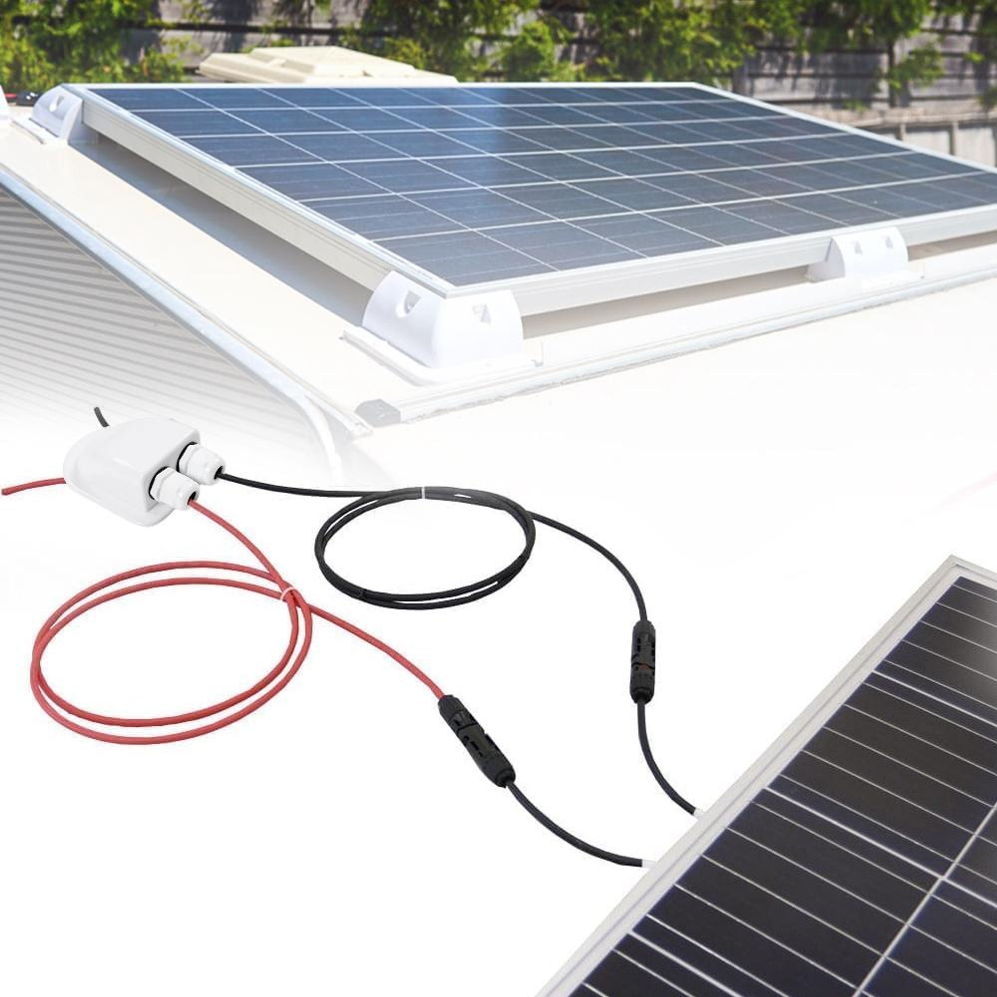 Solarpanel Montage halterung Kabeleinführung Anschlussdose IP68 wasserdicht für Wohnwagen Boot ABS