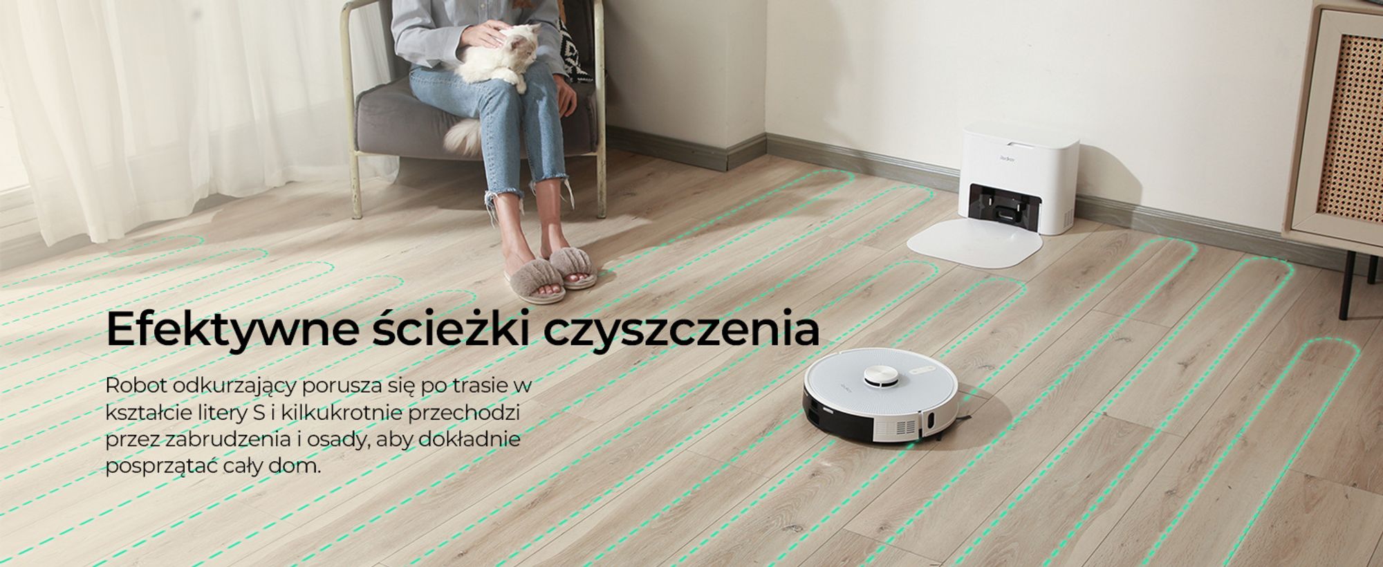 Redkey R10 robot odkurzający, stacja odsysania kurzu 4L, 4000Pa moc ssania, robot odkurzający z funkcją mopowania, 150 min robot odkurzający, nawigacj