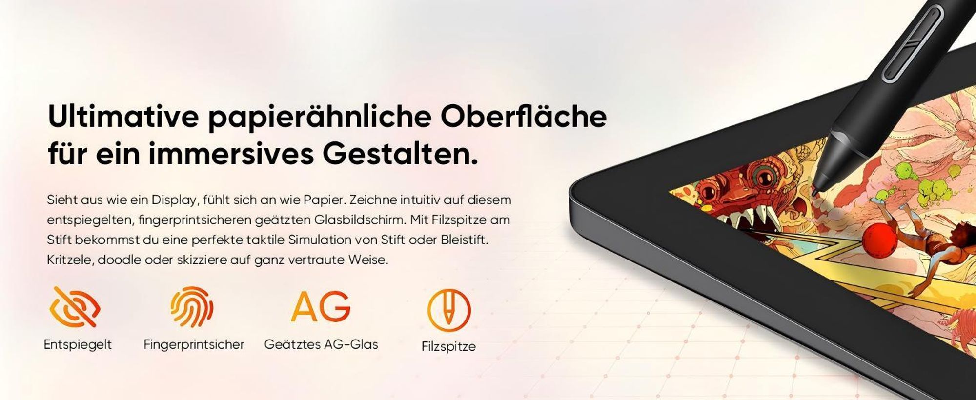 XPPen Artist 14 Pro (2nd Gen) Grafikdisplay, mit 16K X3 PRO Stift,für Bild- und Videobearbeitung