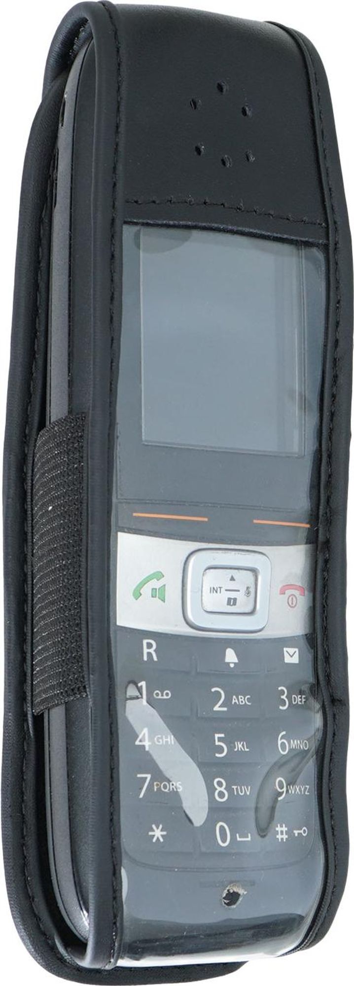 caseroxx Ledertasche mit Gürtelclip kompatibel mit Gigaset E630 / E630HX / R650H Pro aus Echtleder, Tasche mit Gürtelclip und Sichtfenster Bild 2