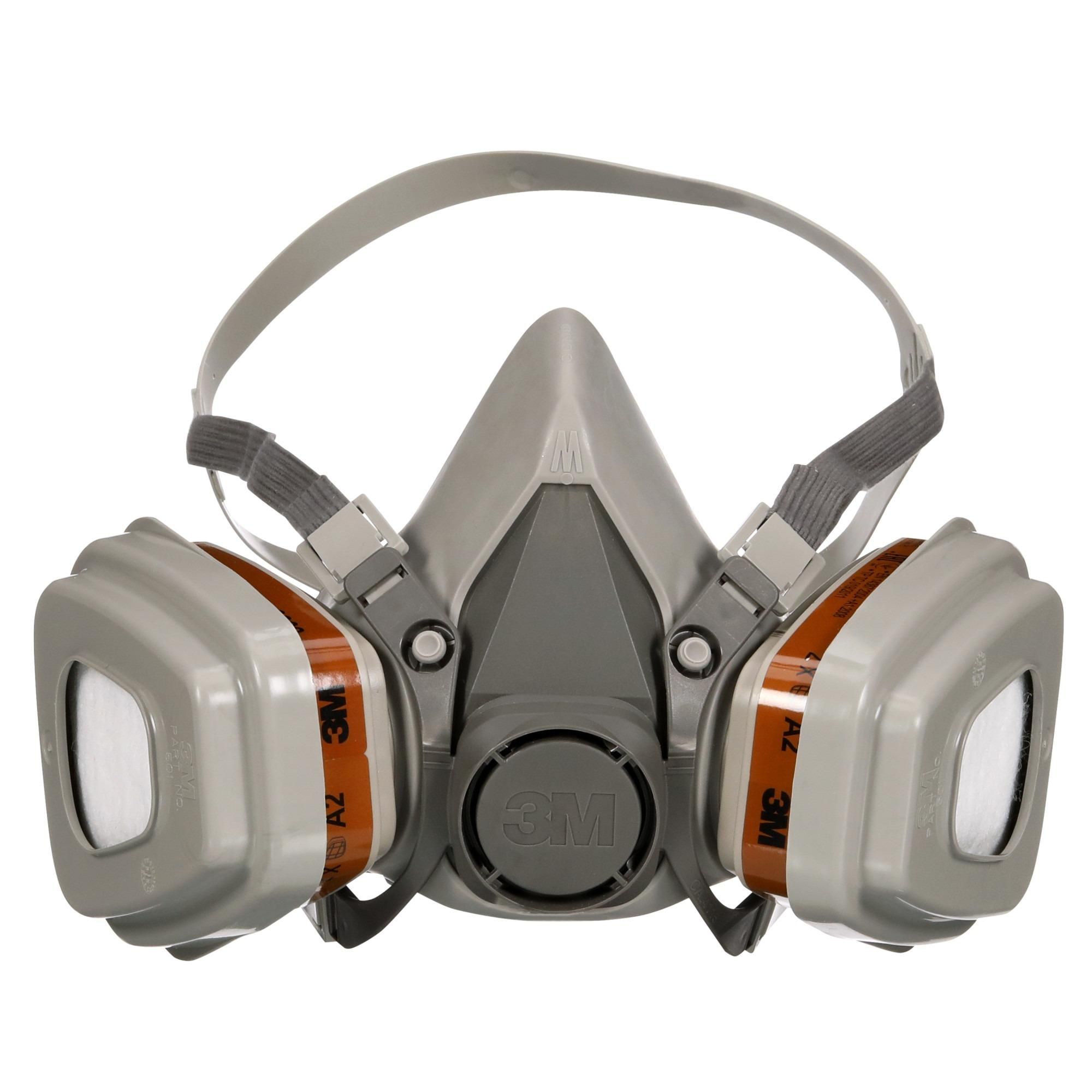 3M™ Atemschutzmaske 6002KIT - Masken mit austauschbaren Filtern - Organische Dämpfe A2P2 - Hygiene