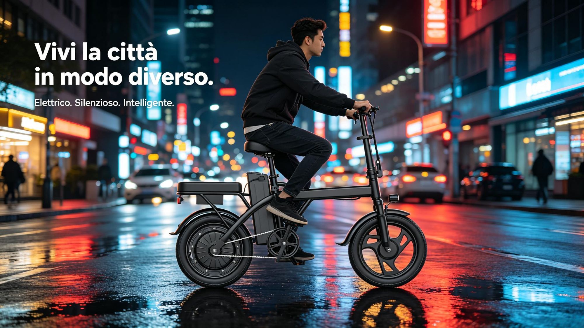Elektro skládací kolo X14, 250W, 48V 15,6Ah, dojezd 80 km, bezpečnostní ochrana BMS, nosnost 120 kg