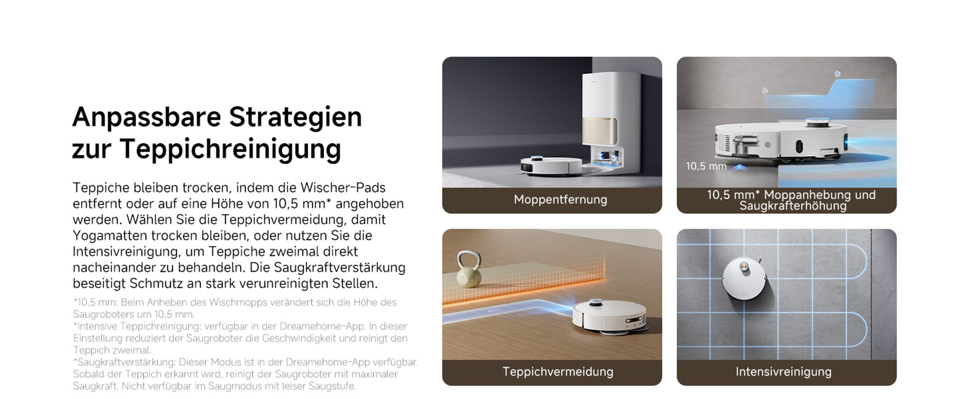 Dreame L50 Pro Ultra Staubsauger Roboter mit Wischfunktion,19500Pa Saugkraft,360°LiDAR Navigation,KI-Hindernisvermeidung,Selbstreinigend,Anti-Tangle