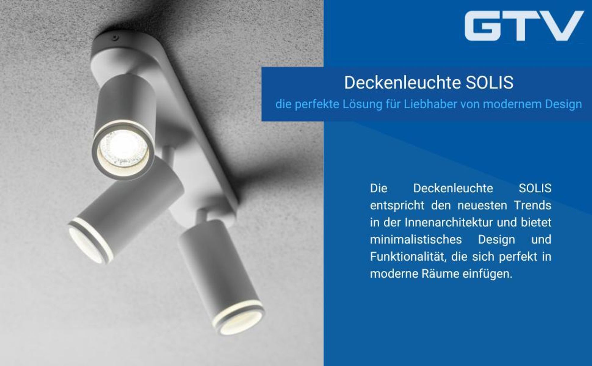 GTV - Deckenleuchte SOLIS | Schwenkbar 2*GU10 | Deckenstrahler 2 Flammig Weiss, Deckenlampe Wandstrahler Drehbar, Spotlight Lampe Deckenspots für Küche, Schlafzimmer, Wohnzimmer (Ohne Leuchtmittel)