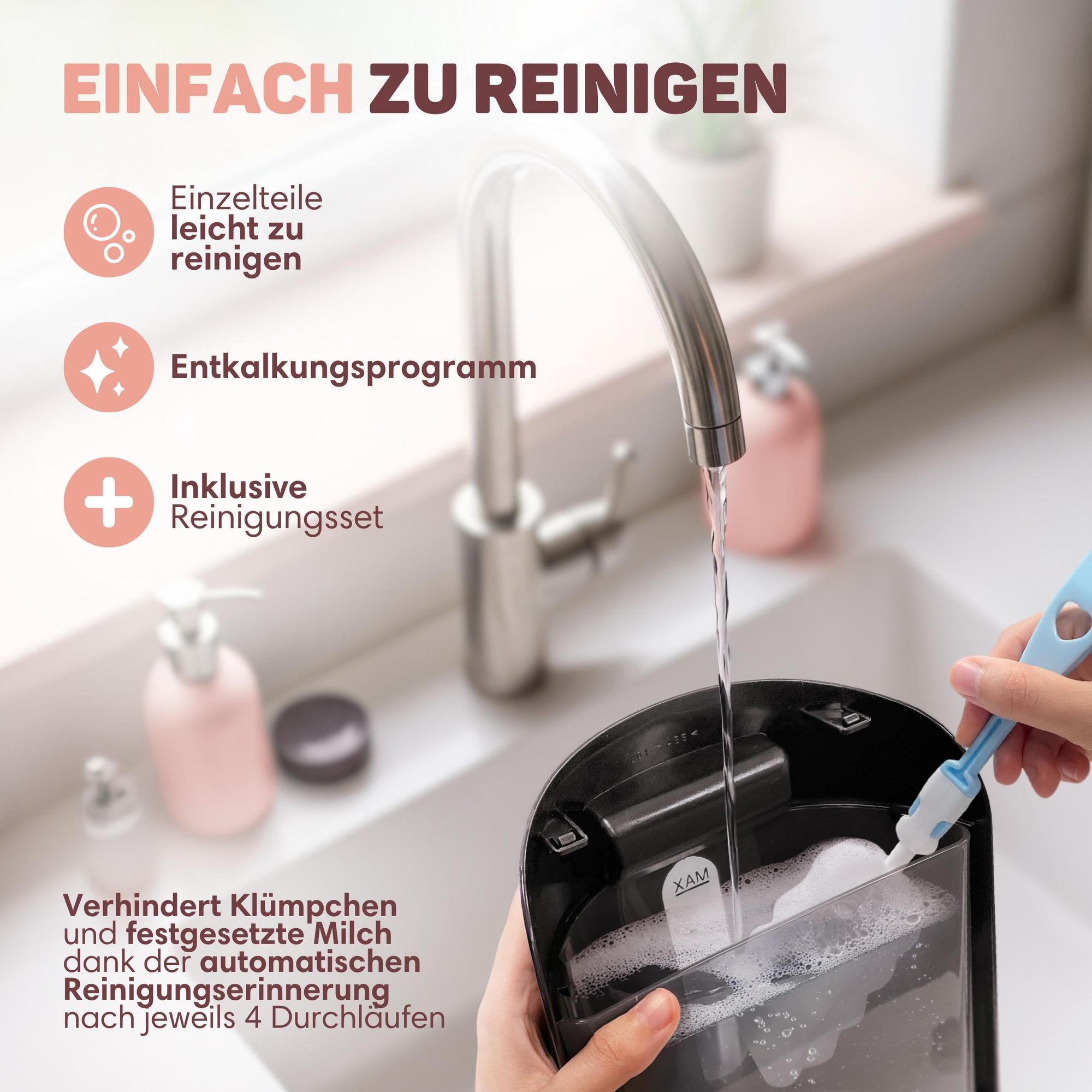 Babykostwärmer Pro - Automatischer Flaschenzubereiter - Baby Milch Maschine - Fläschchen fertig in Sekunden - mit 4 Temperatureinstellungen