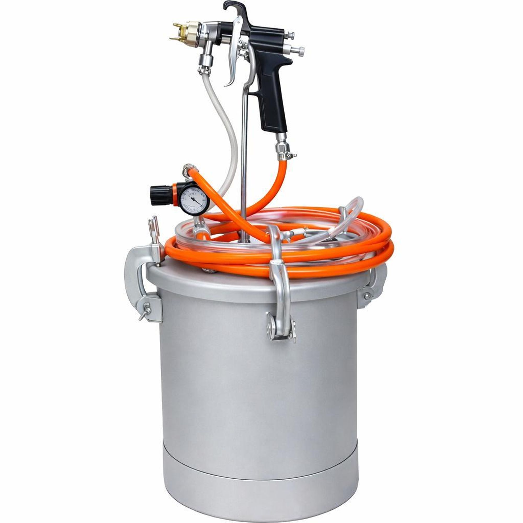 KRAFT&DELE | Lackierpistole Druckluft, 10L, Spritzpistole, Lackierpistole für Auto, Möbel, Heimwerker