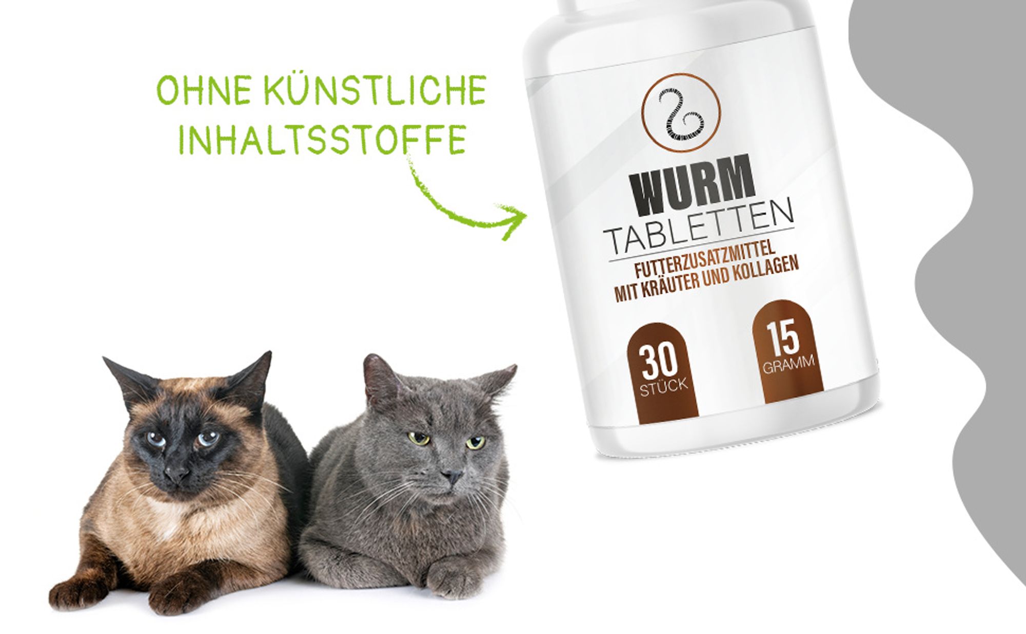Saint Nutrition® Wurm Tabletten – Wurmmittel Hund – entwurmen für Hunde – mit natürlichen Inhaltsstoffen – Einfach anzuwenden - Wurmkur - 30 Stück