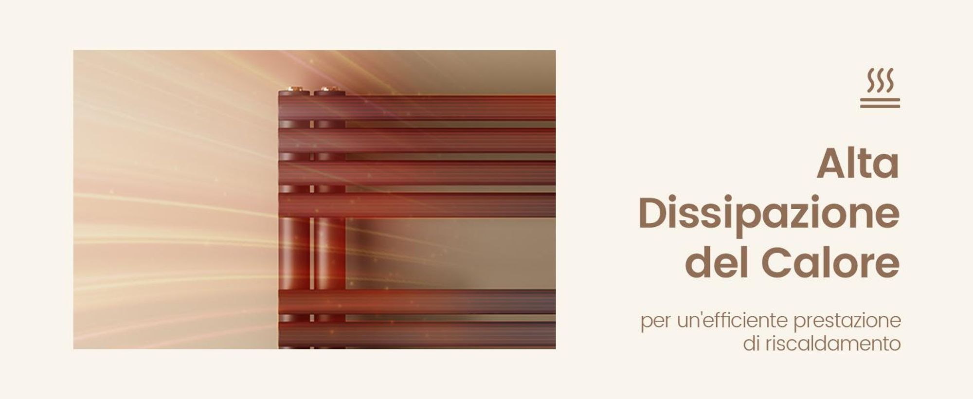 EMKE Radiatore scaldasalviette con attacco laterale antracite Tubo tondo 126,5 × 60 cm 776 W Scaldasalviette Bagno per funzionamento ad acqua calda Montaggio a parete senza resistenza elettrica
