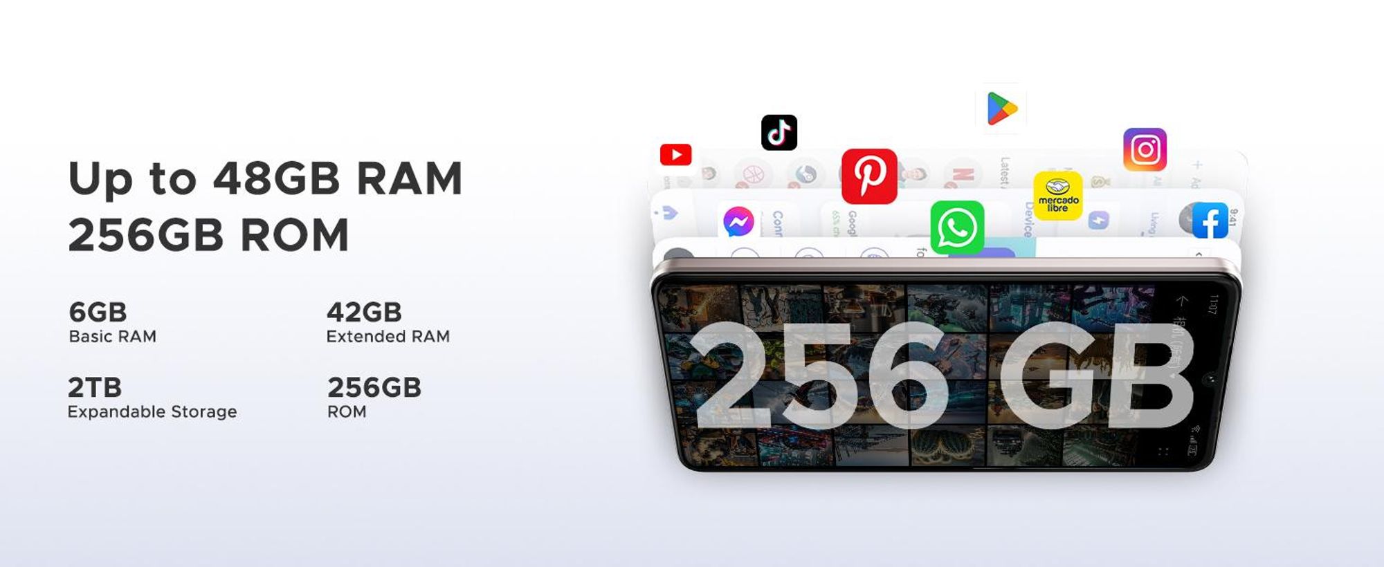 DOOGEE Note59 Pro, smartphone, Android 16, 6,75" displej s obnovovací frekvencí 120 Hz, baterie 6250 mAh, 48 GB RAM + 256 GB úložiště, 5G, 16 MP fotoaparát, NFC, čtečka otisků prstů, bez smlouvy