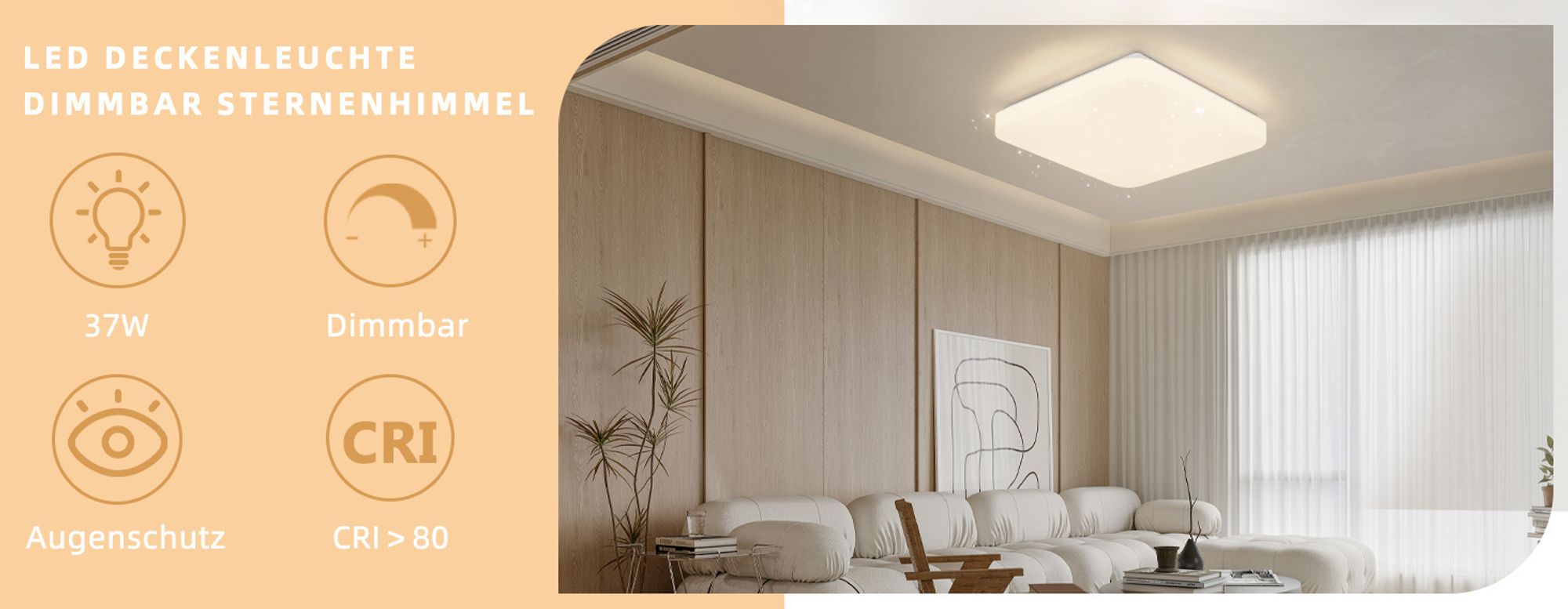 Die LED-Deckenlampe lässt einen Klassiker unter den Deckenleuchten wieder aufleben.