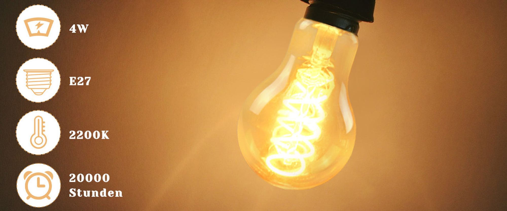 ZMH 3x Żarówka Edison Vintage E27 4W LED Retro Żarówka Edison LED Żarówki dekoracyjne A60 Ciepła biała antyczna żarówka idealna do nostalgii