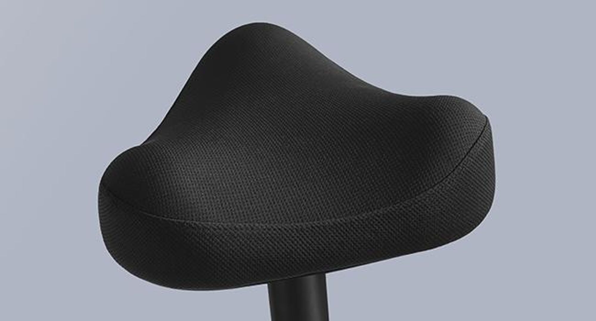 SONGMICS Hocker, Stehhocker, Stehstuhl mit Schwingeffekt, höhenverstellbar 48-65,5 cm, Anti-Rutsch-Sockel, drehbarer Sattelsitz, aktive Sitzhaltung