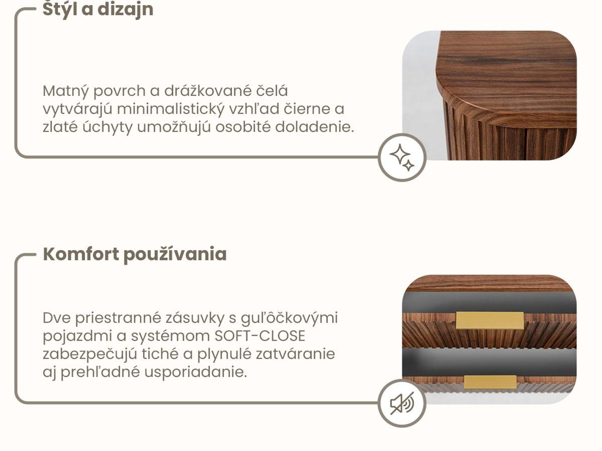 Kupelnova Skrinka 60 CM Orechový dub MDF 2 Zásuvky