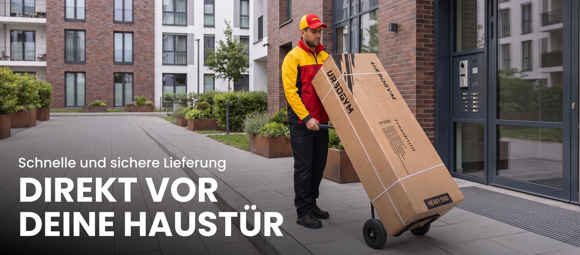 URBOGYM RUSH Laufband klappbar bis 16 km/h, 140 kg, 45 x 130 cm Lauffläche, 3 Steigungsstufen, 15 Programme, Bluetooth, Kinomap & Zwift, LED Display