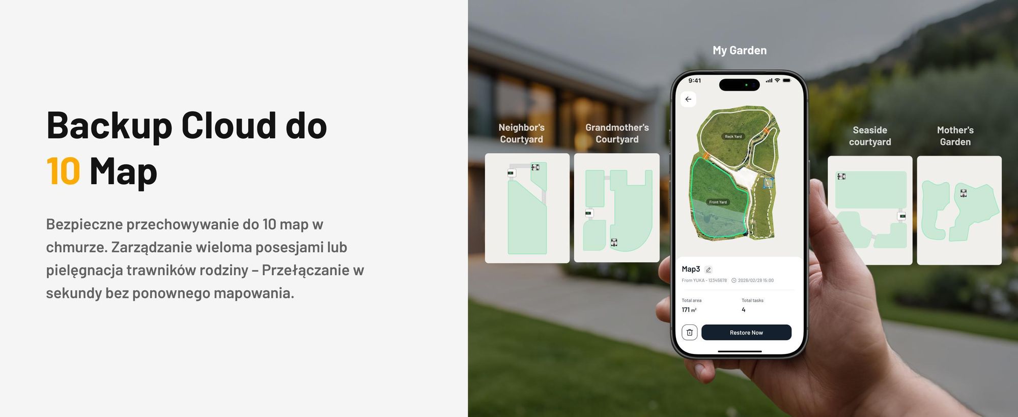 Robotická sekačka Mammotion LUBA Mini 2 AWD 1500, bez kabelu, do 1500 m², sekání okrajů, DropMow, mapování, 4G modul, APP