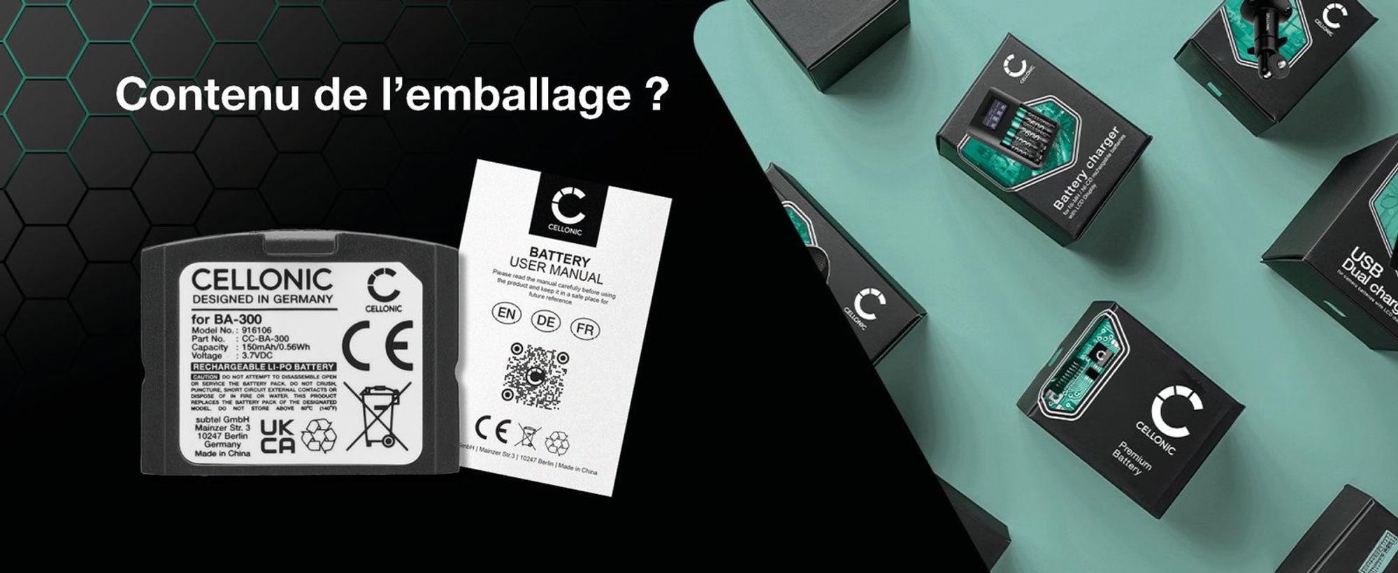 CELLONIC 1x Batterie pour Casque micro Compatible avec Sennheiser RI 840 (Set 840 TV), RR 4200 (RS 4200 II), RR 4200, BA 300 - (150mAh, 3.7V)