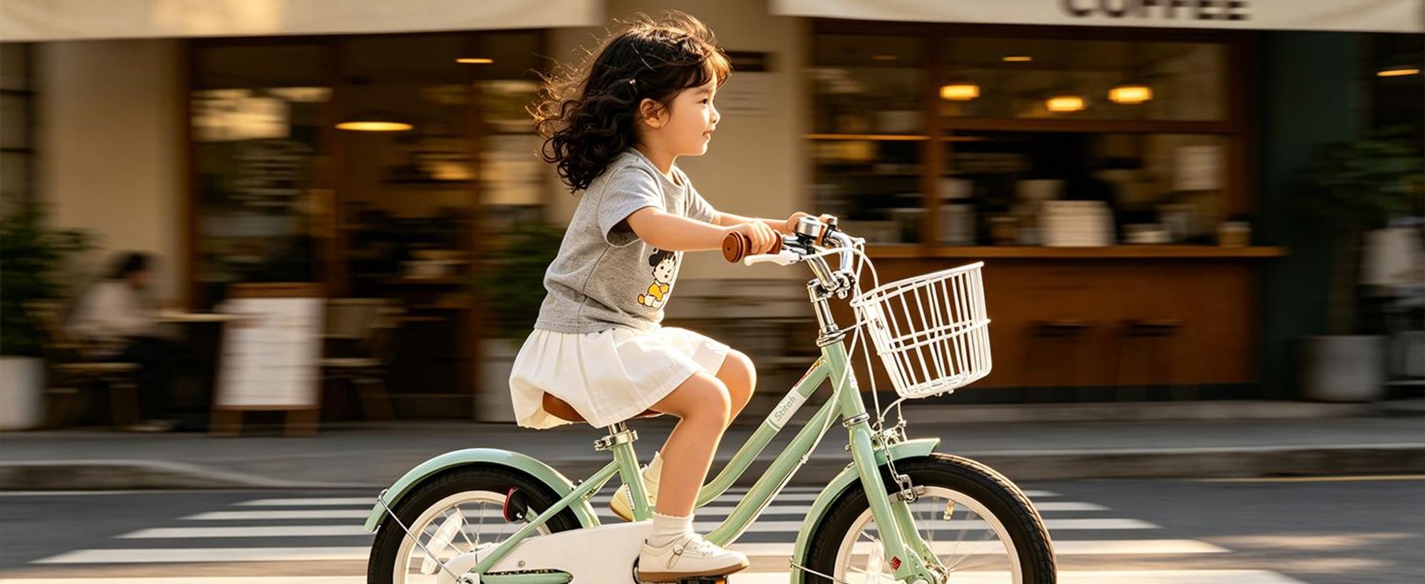 STITCH 14 Zoll Kinderfahrrad mit Korb, Schutzblechen, vollständigem Kettenkasten & Stützrädern,Geeignet für Anfänger, Kindergeschenk, Rosa