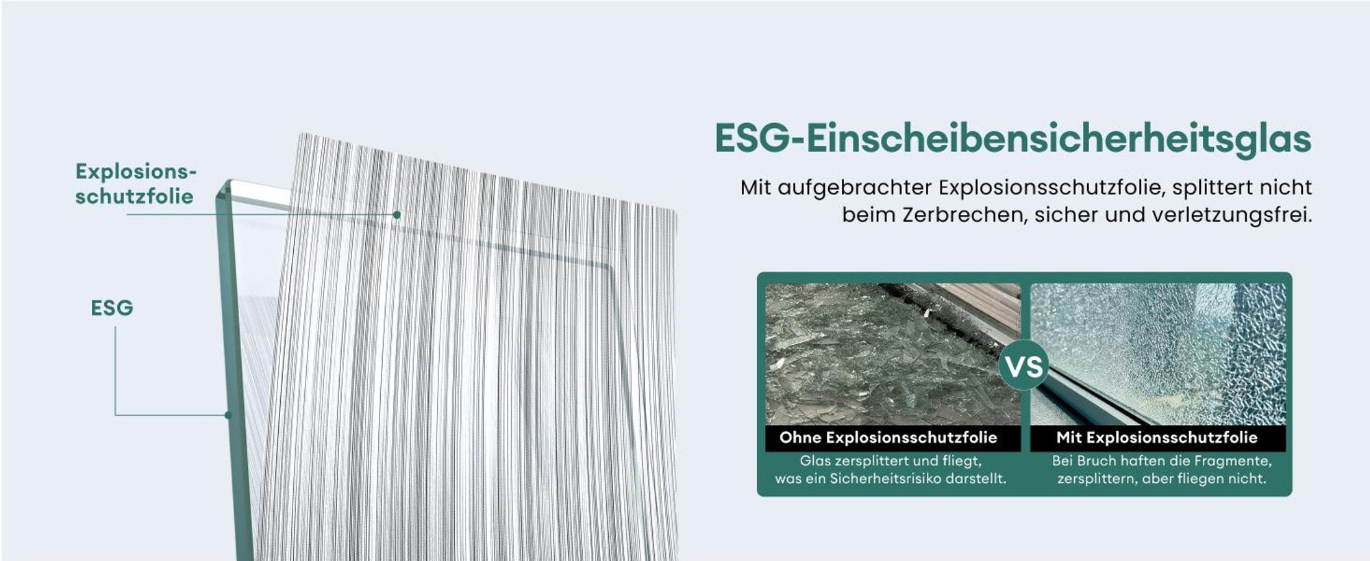 Mai & Mai Glasschiebetür komplettset softclose Zimmertür Matt Schwarz, BxH: 90x205cm 8mm ESG-Sicherheitsglas, Schiebetür Glas gebürstet Muranino-001