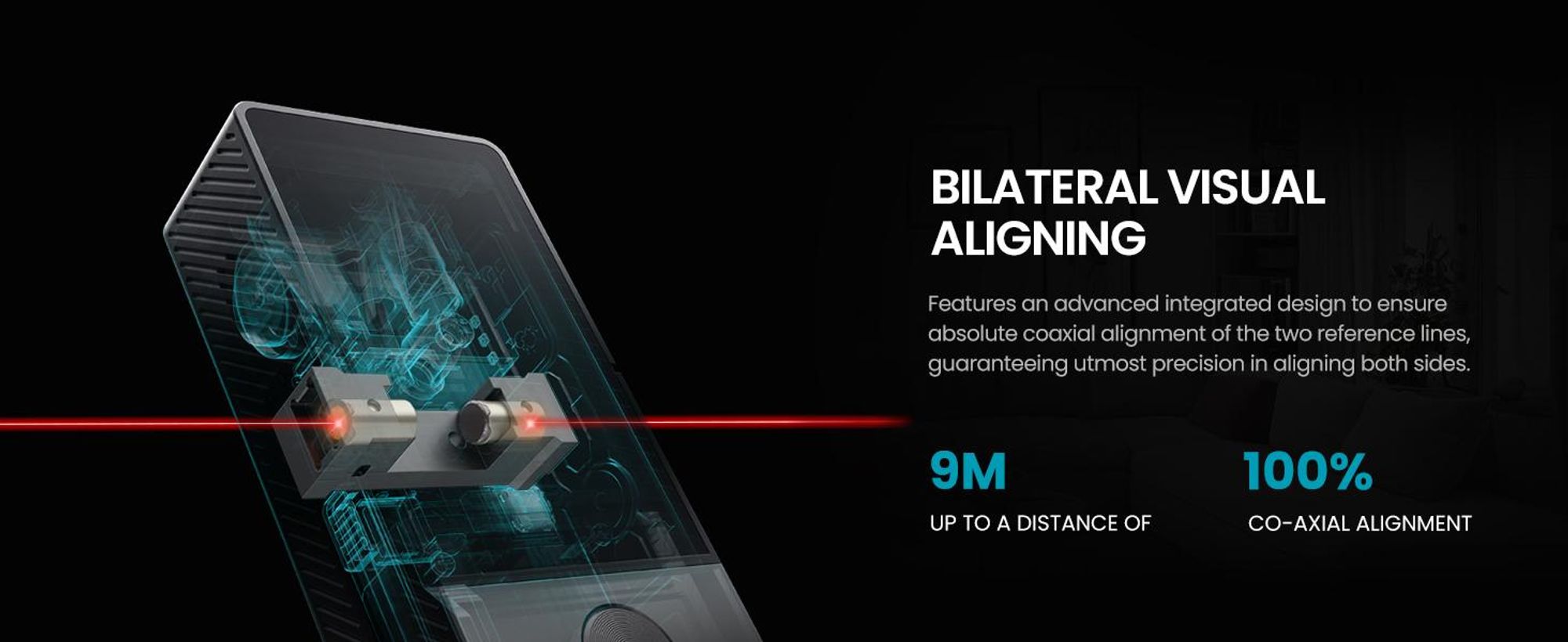 MiLESEEY D9 Pro Telemetro Laser con Touchscreen IPS Tecnologia P2P App