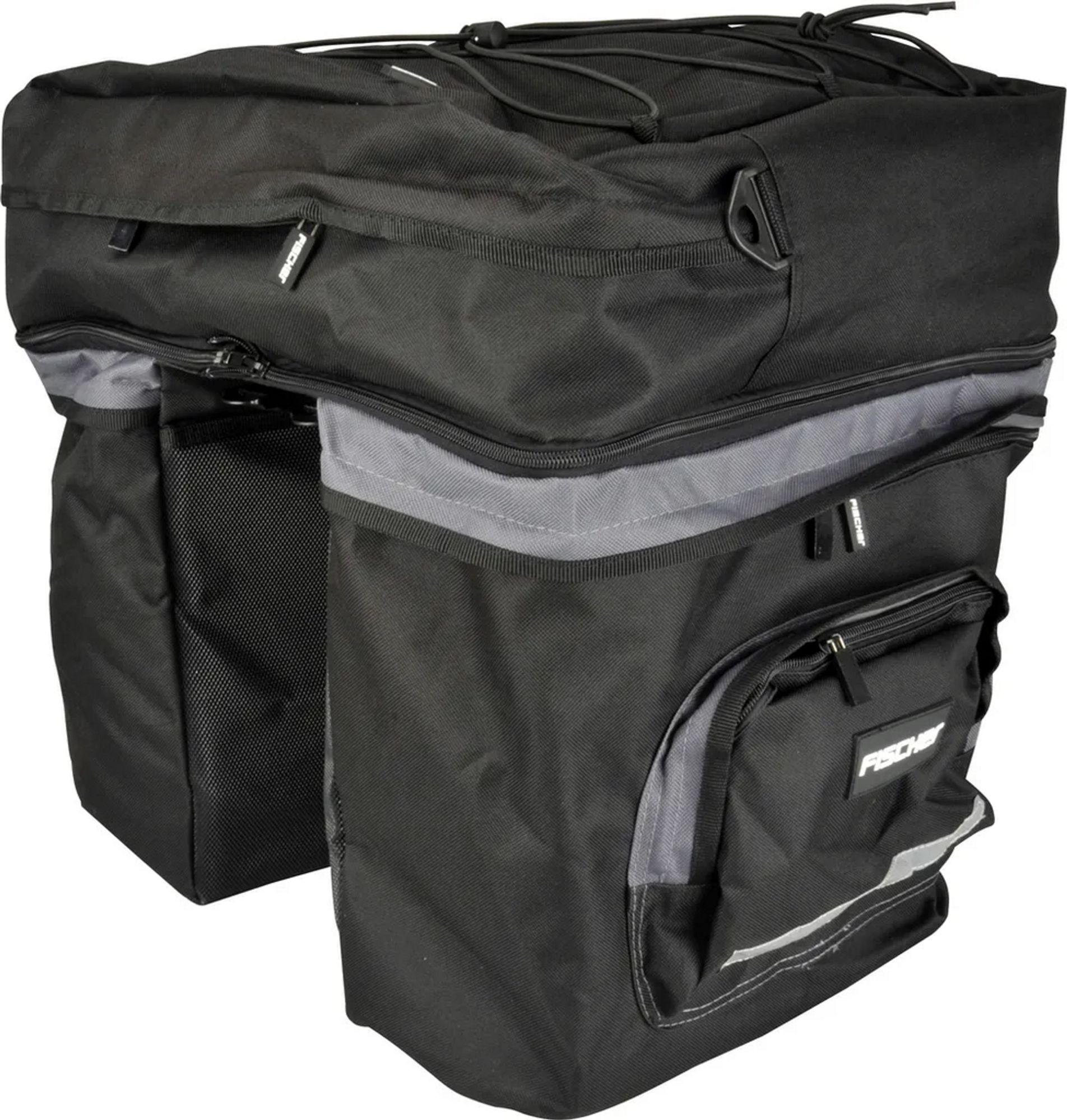 FISCHER Gepäckträgertasche 3-fach